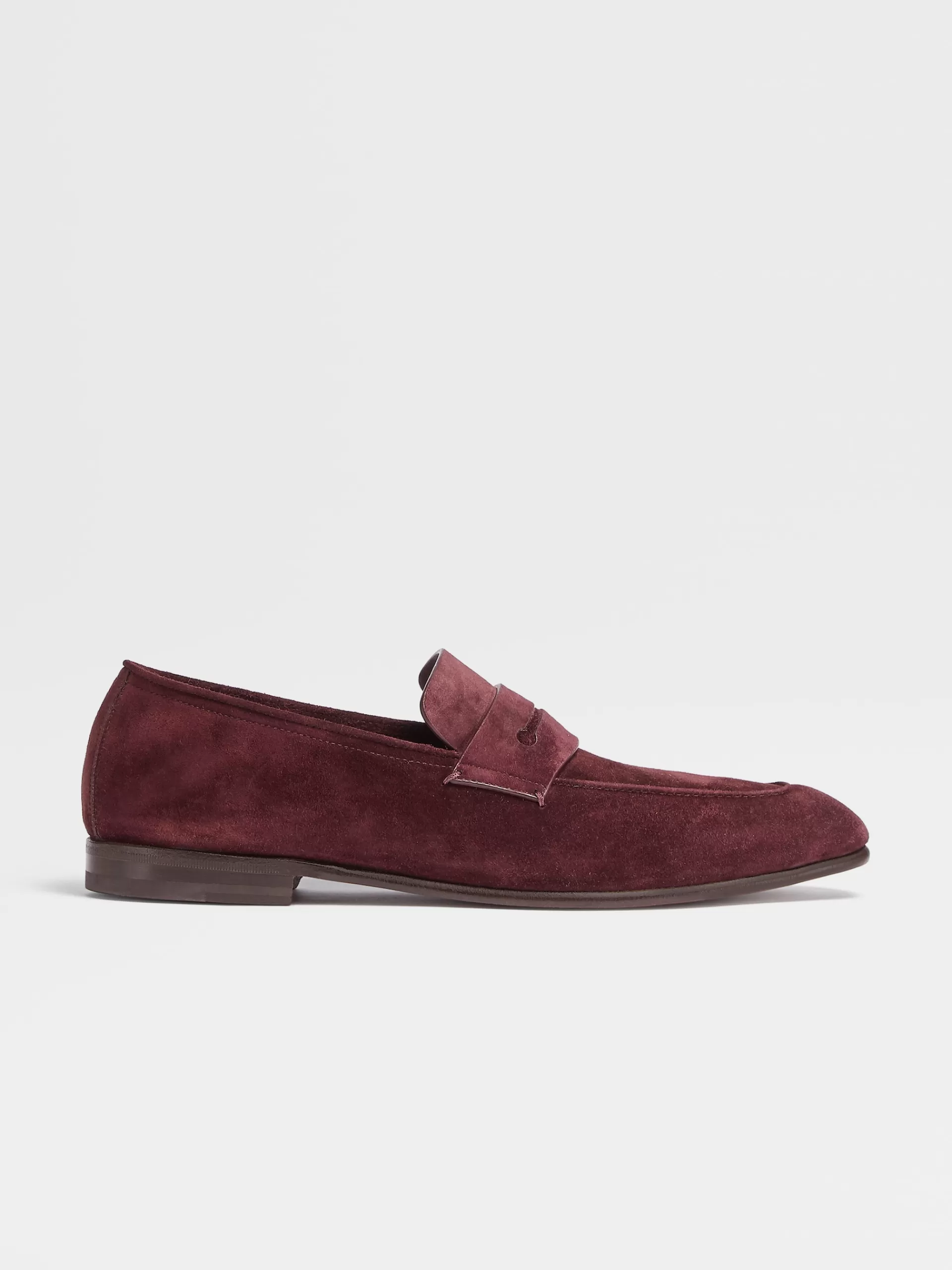 Best Sale ZEGNA Mocassins L'Asola En Veau Velours Cognac