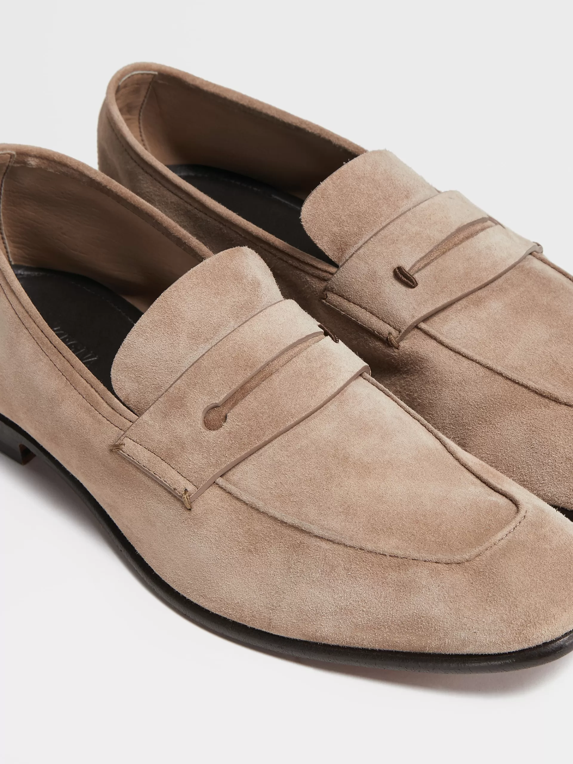 Best ZEGNA Mocassins L'Asola En Veau Velourss Beige