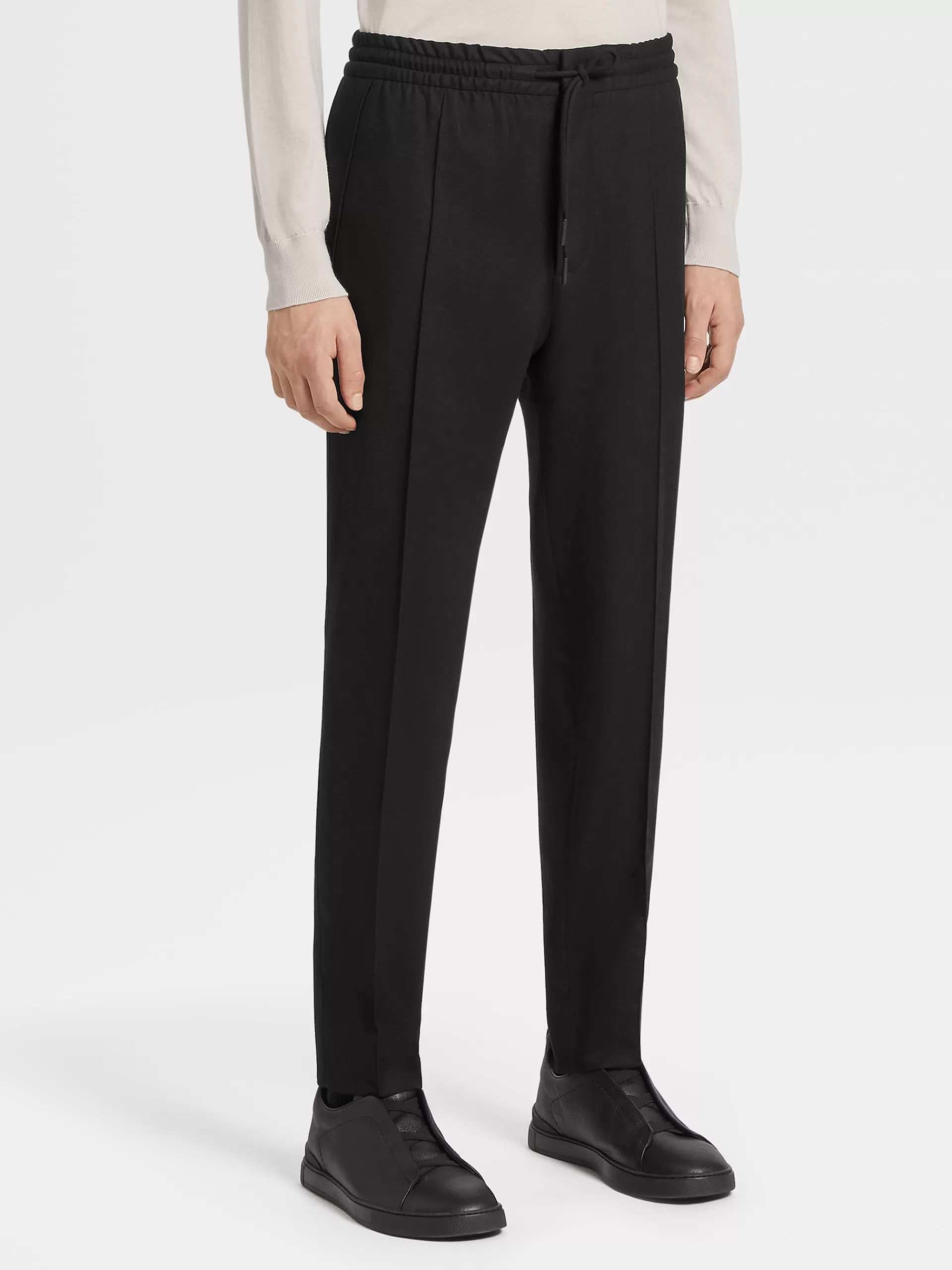 Hot ZEGNA Pantalon De Jogging En Laine 14Milmil14 Noir