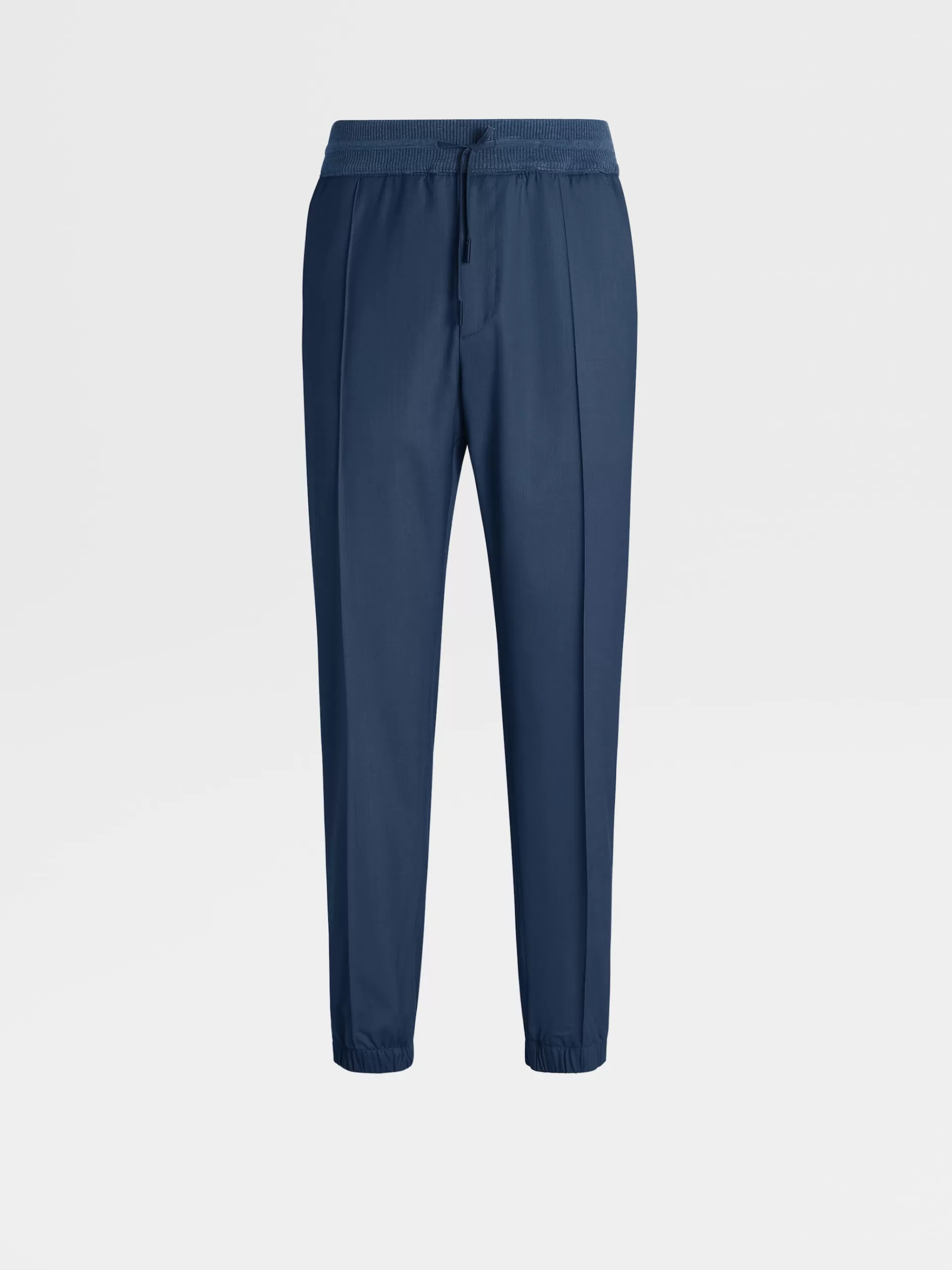 Clearance ZEGNA Pantalon De Jogging En Laine High Performance™ Bleu Sarcelle