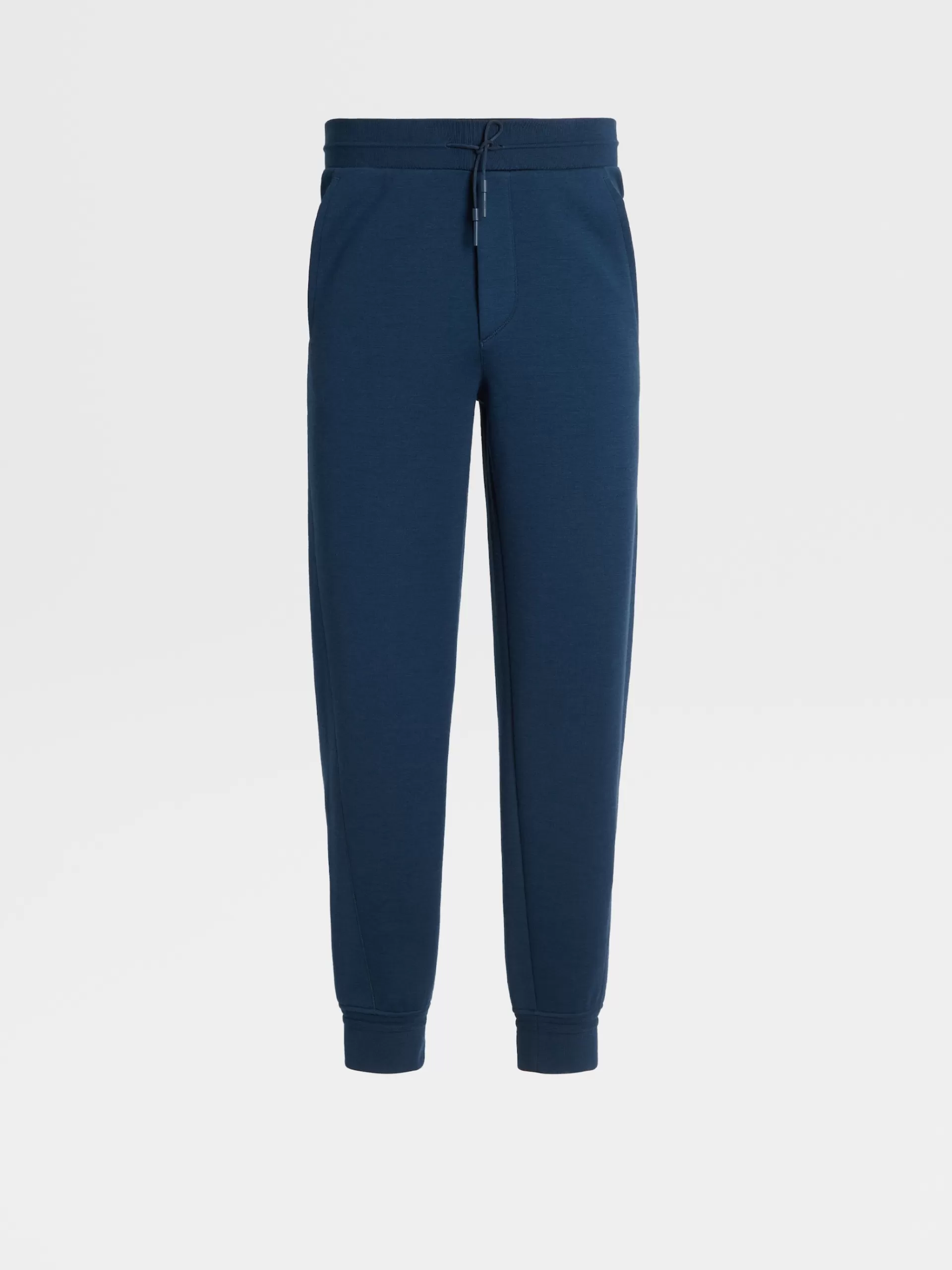 Best ZEGNA Pantalon De Jogging En Laine Melangee High Performance™ Bleu Fonce