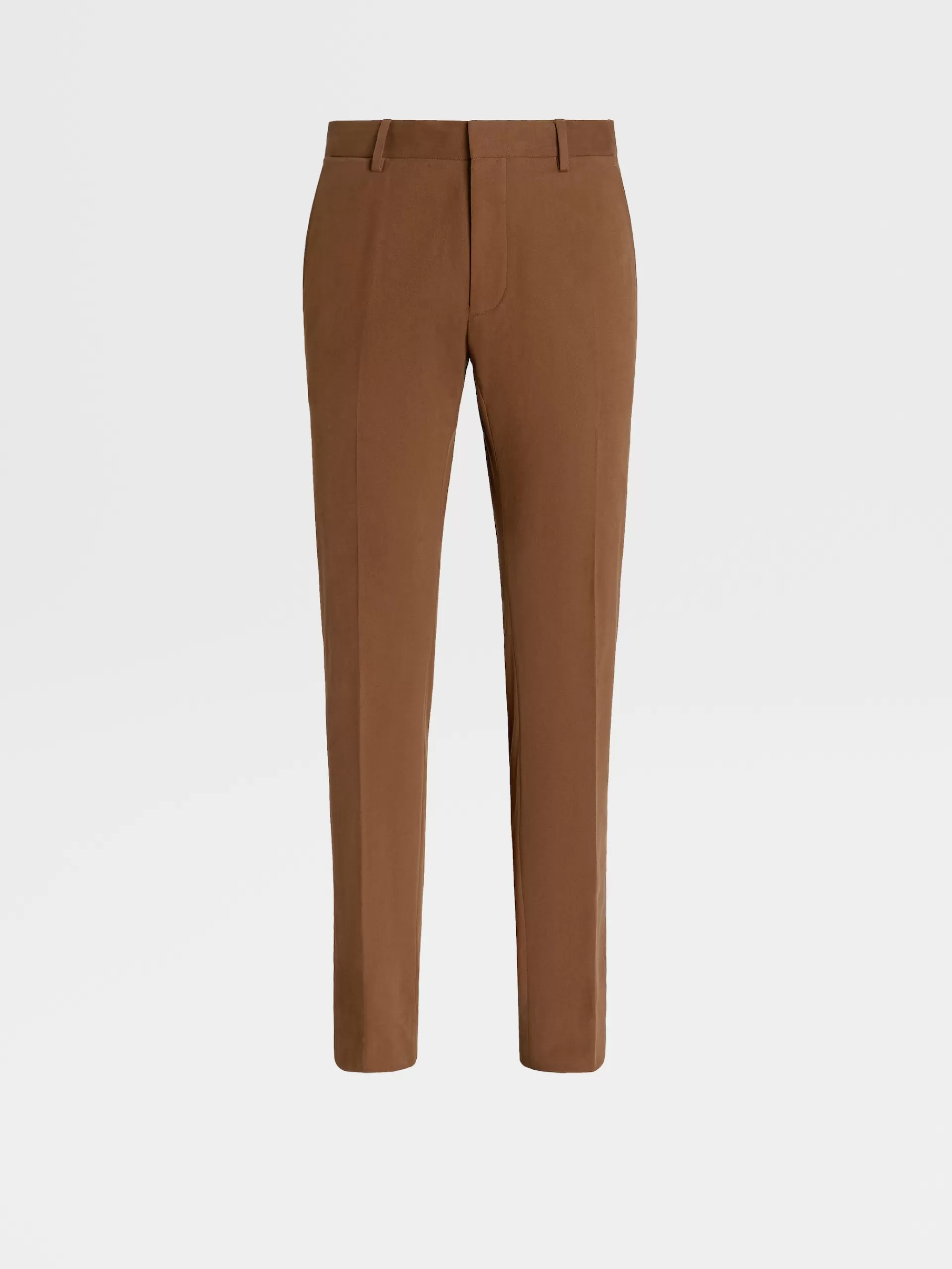 Flash Sale ZEGNA Pantalon En Coton Marron Vigogne