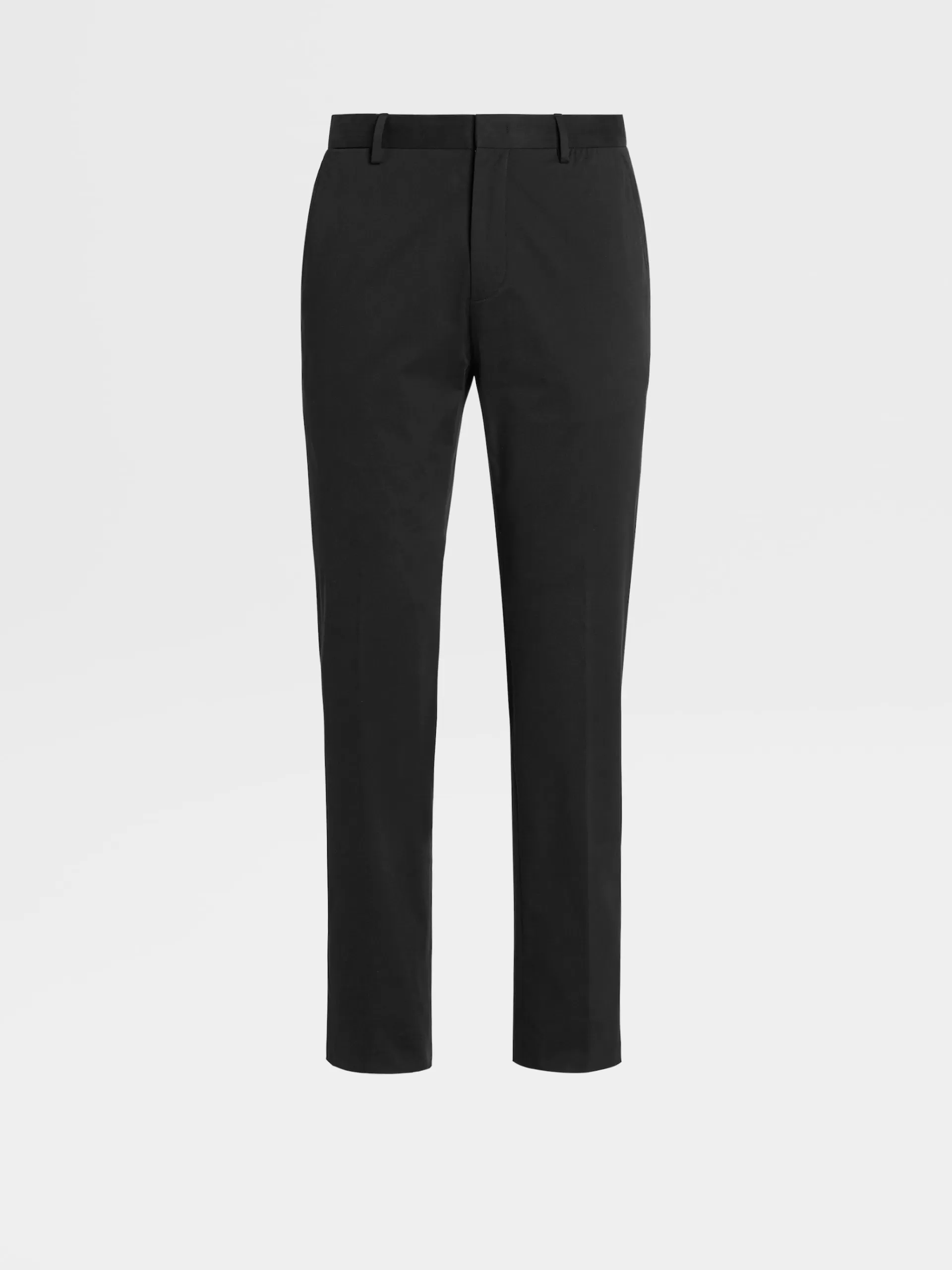 Discount ZEGNA Pantalon En Coton Extensible Noir