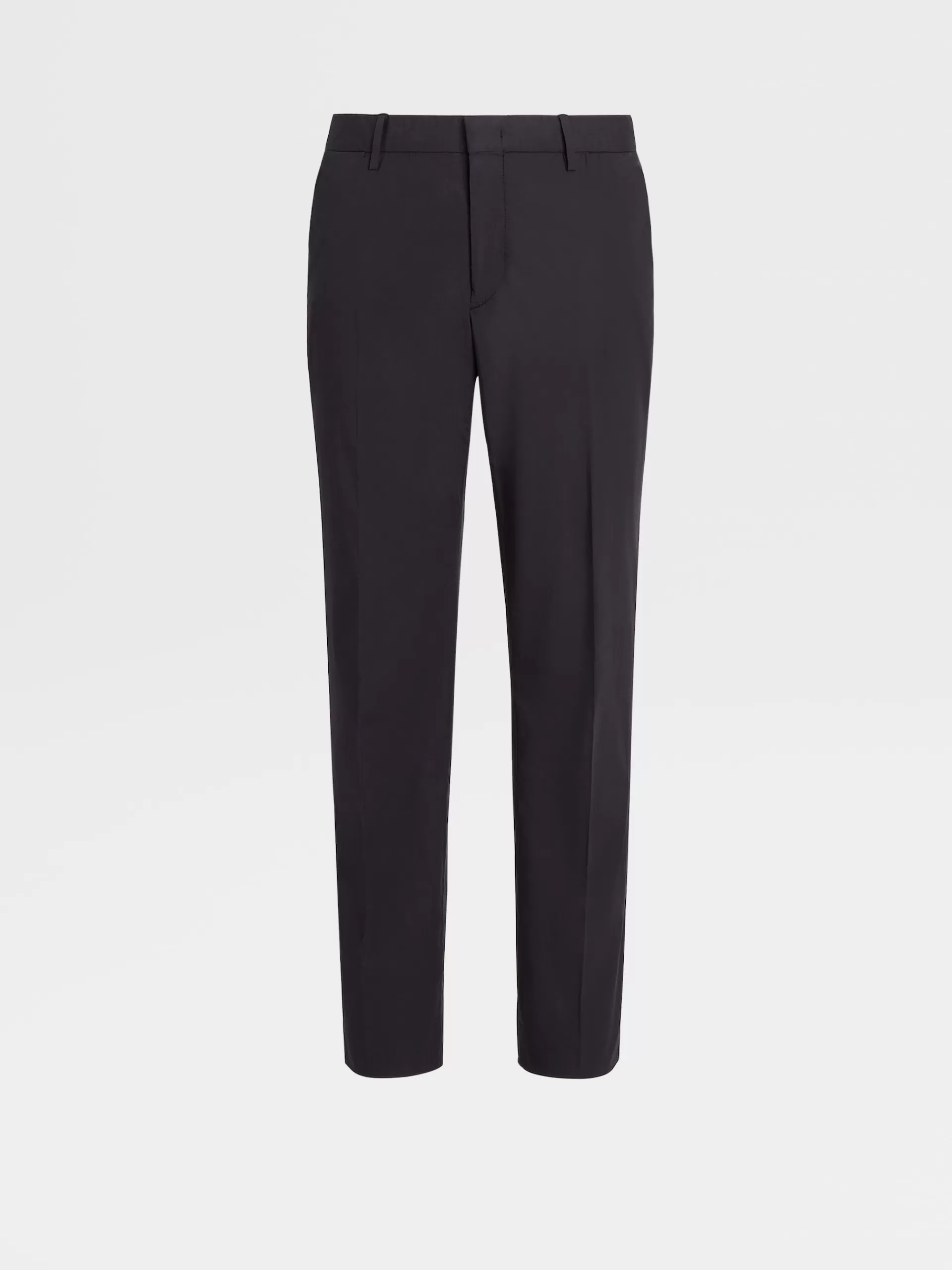 Online ZEGNA Pantalon En Coton Extensible Telavela Bleu Marine