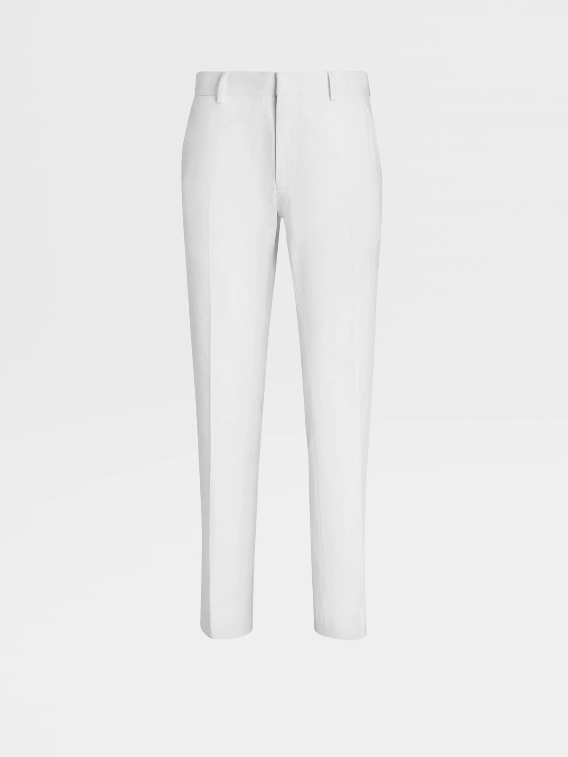 Store ZEGNA Pantalon En Coton Winter Crossover Blanc