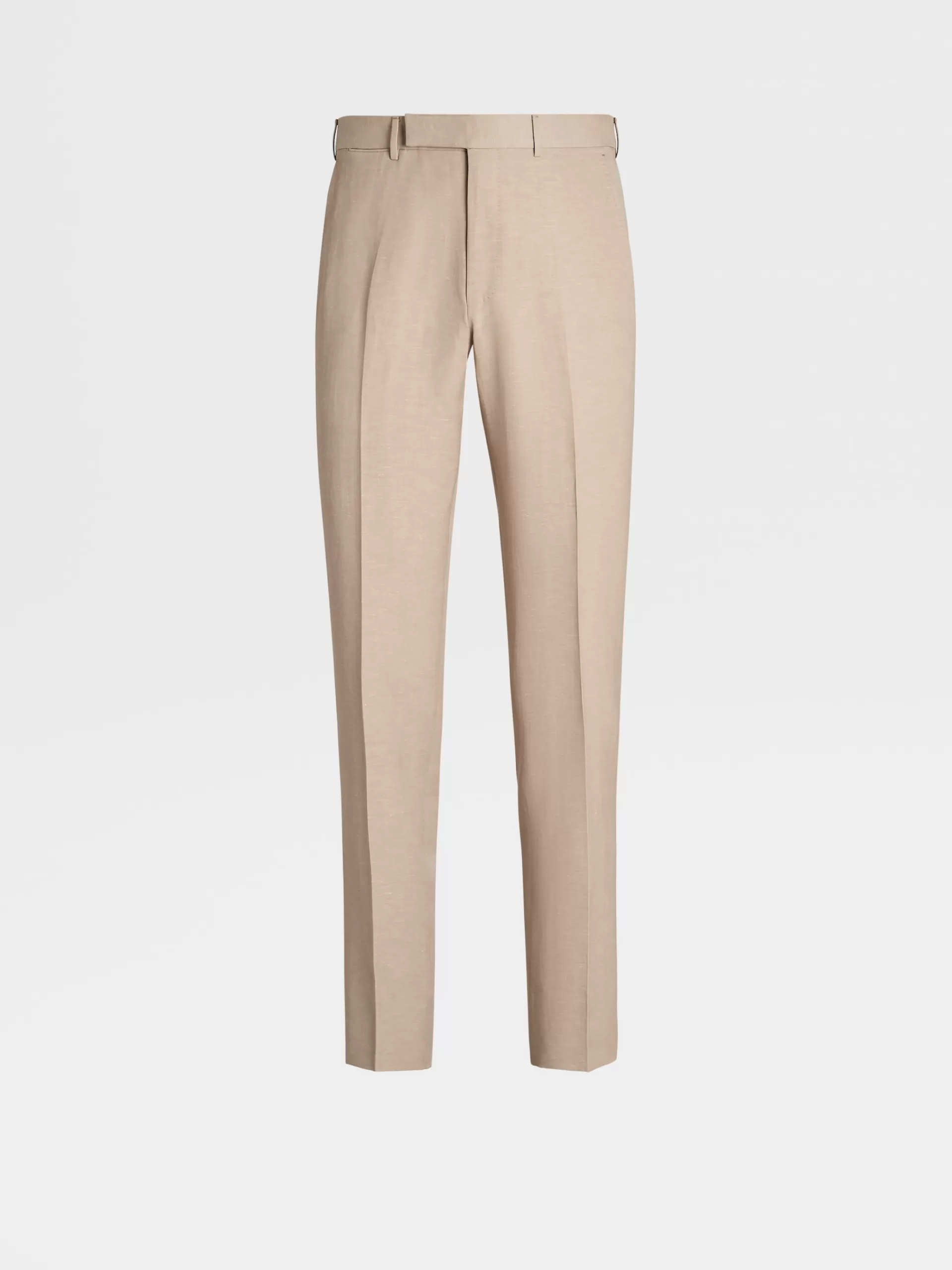 Flash Sale ZEGNA Pantalon En Laine Et Lin Trofeo™ Summer Beige