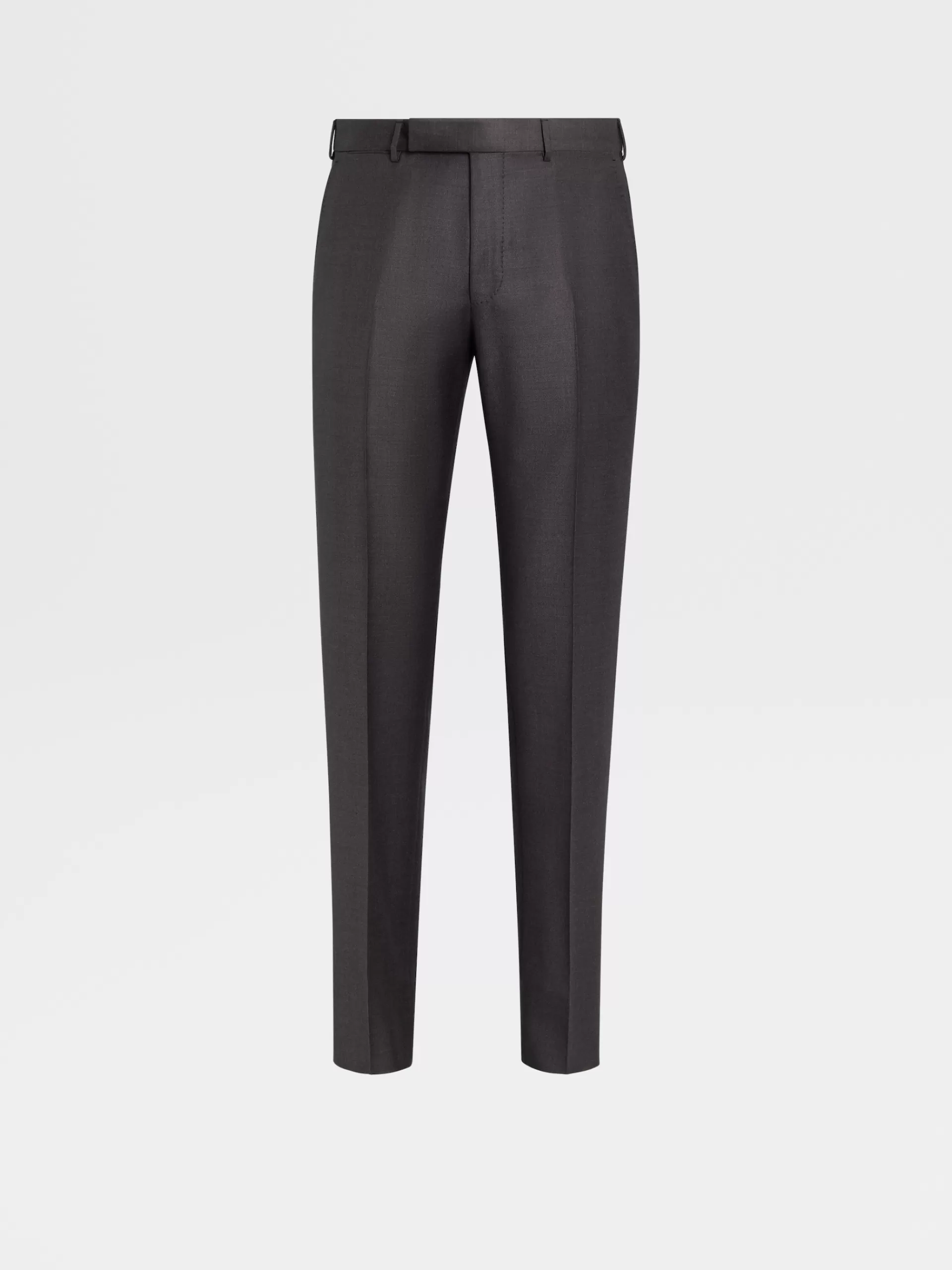 Store ZEGNA Pantalon En Laine Trofeo™ Gris Fonce