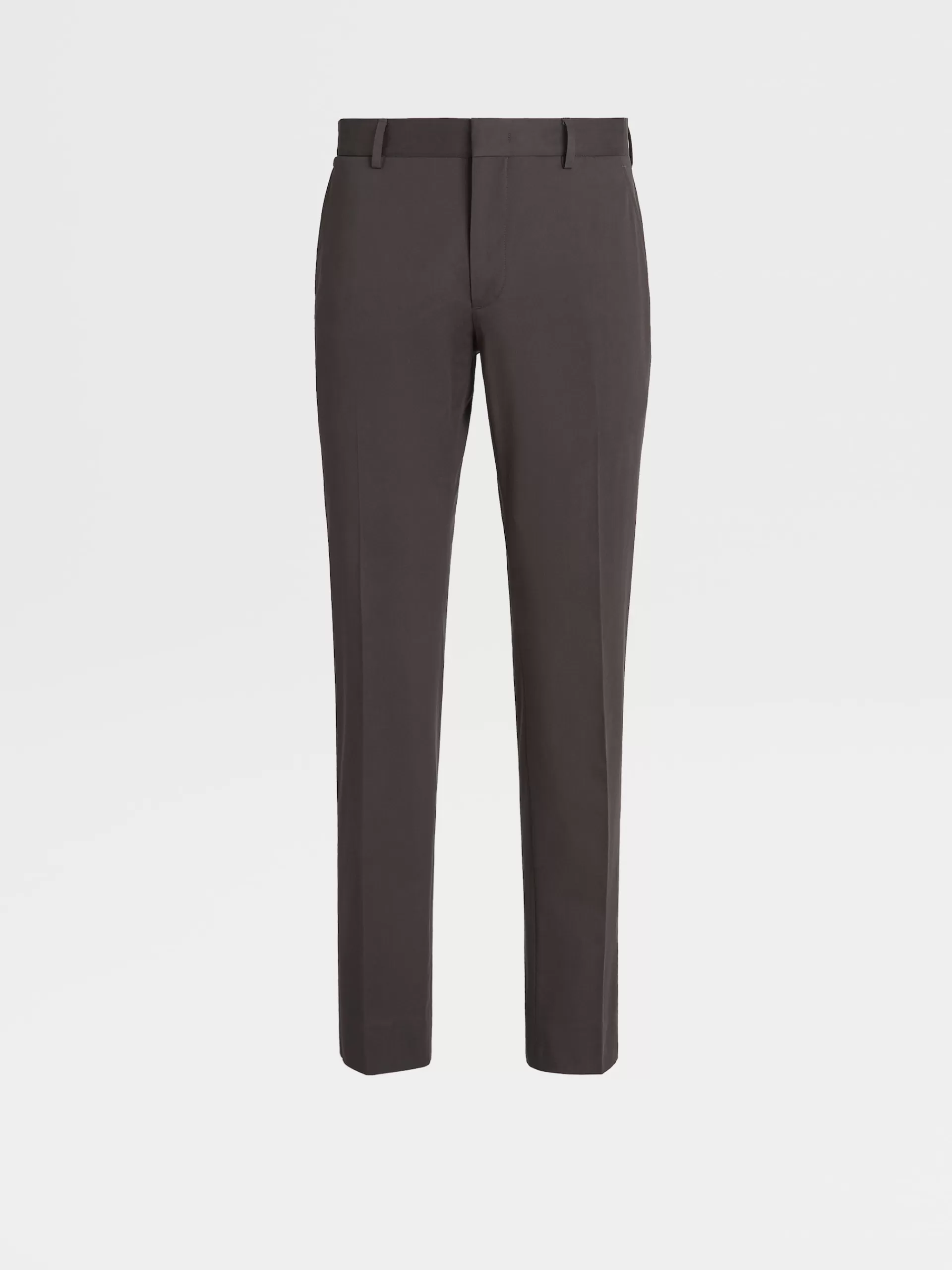 Fashion ZEGNA Pantalon Loungewear En Coton Marron Fonce