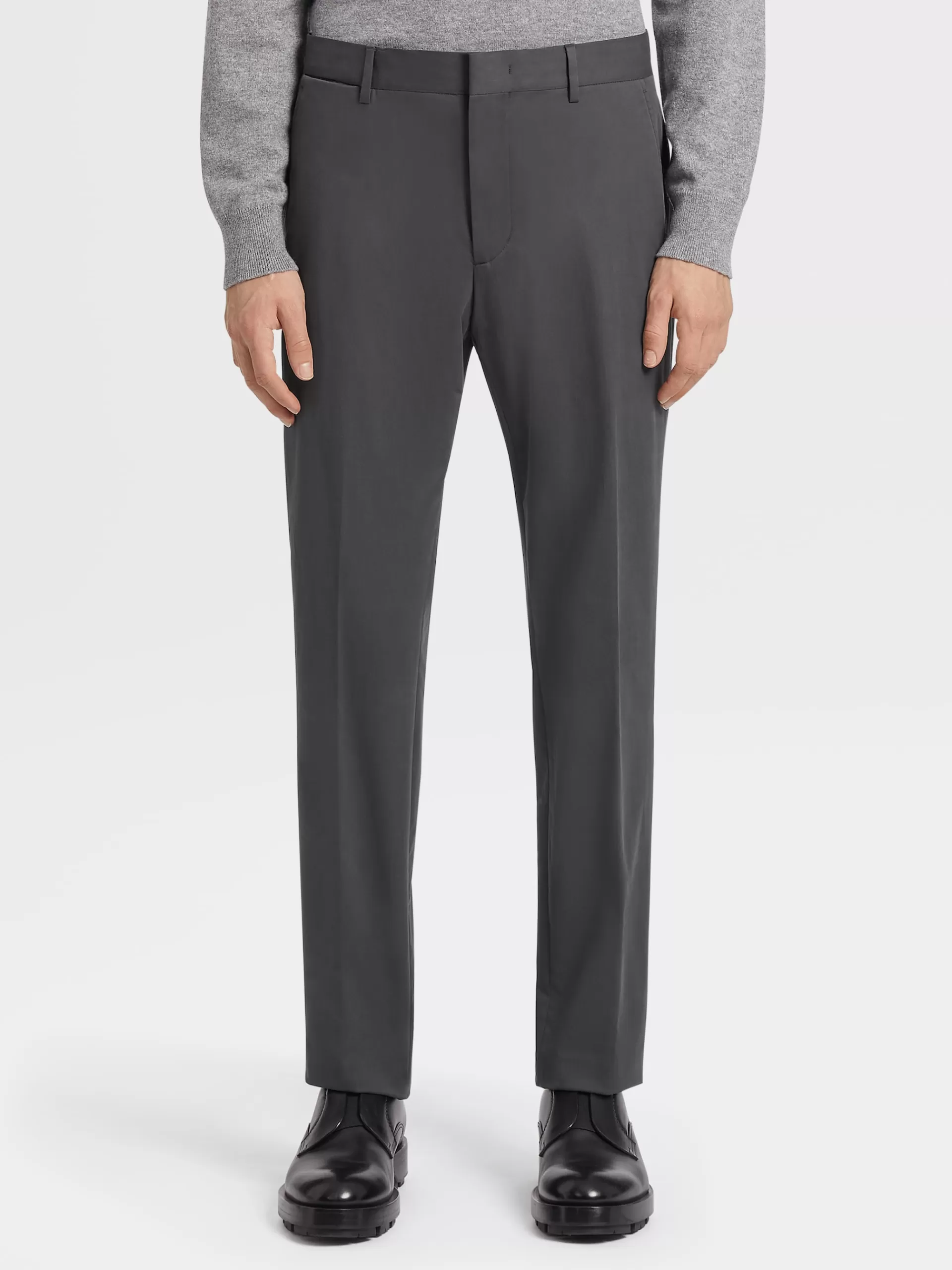 Flash Sale ZEGNA Pantalon Loungewear En Coton Gris Fonce