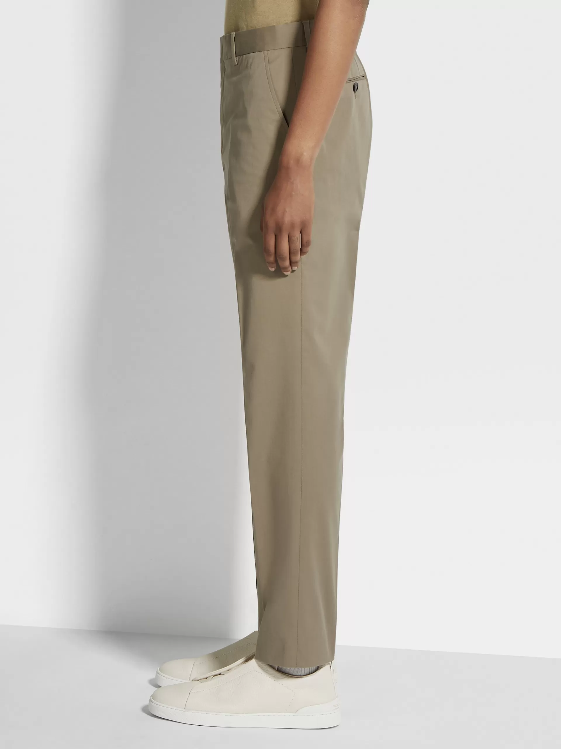 Store ZEGNA Pantalon Loungewear En Coton Kaki