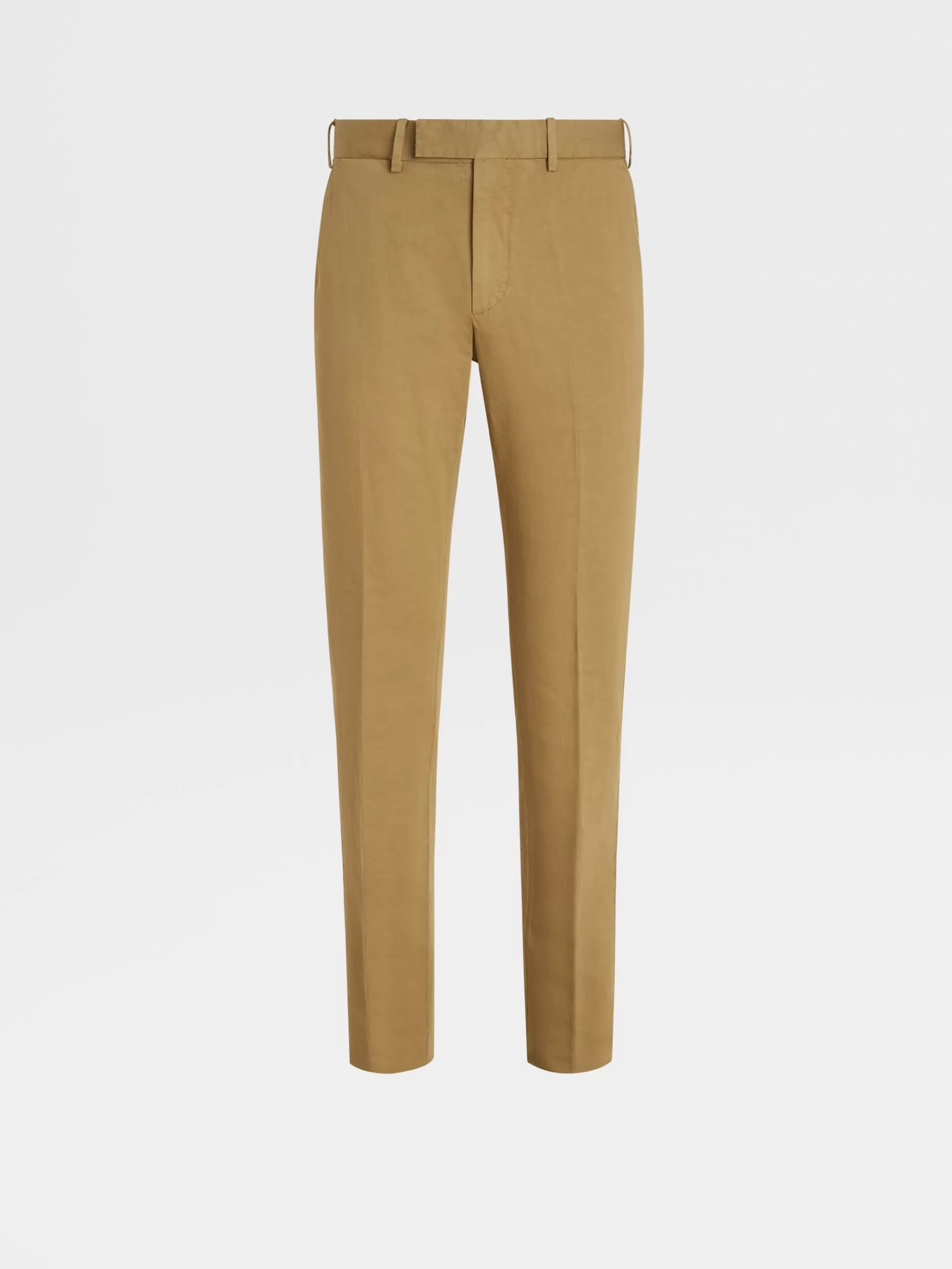 Flash Sale ZEGNA Pantalon Summer Chino En Coton Et Lin Vert Kaki Clair