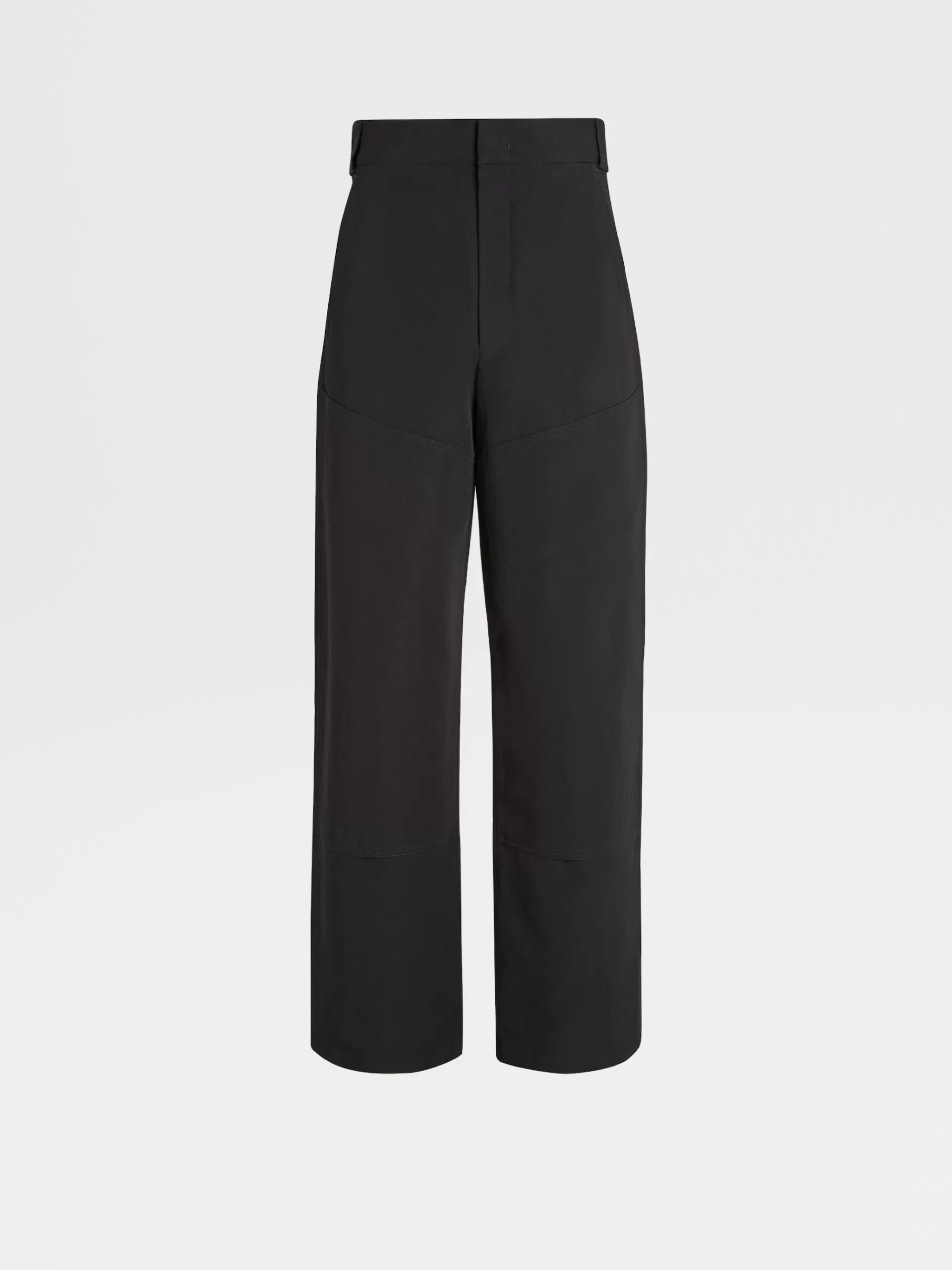 Online ZEGNA Pantalon Workwear En Laine Puree Noir