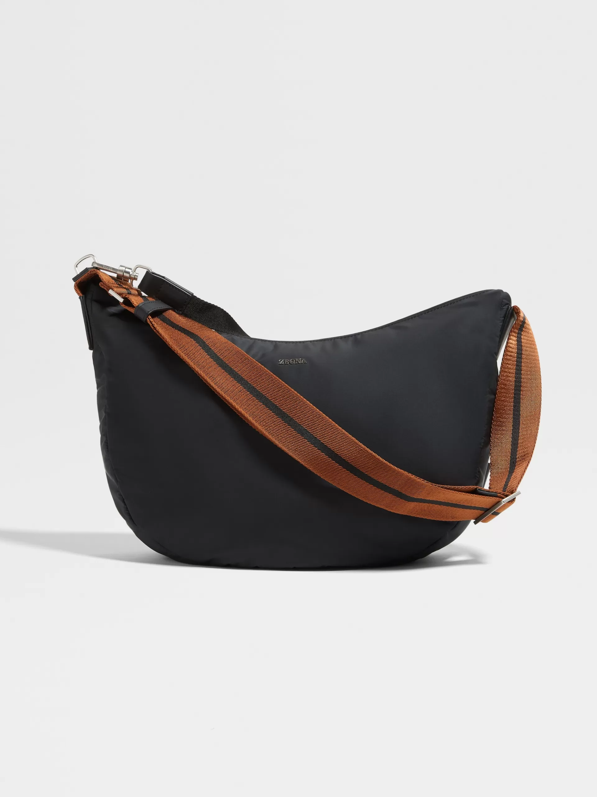 Sale ZEGNA Petit Sac Hobo Panorama En Tissu Technique Noir