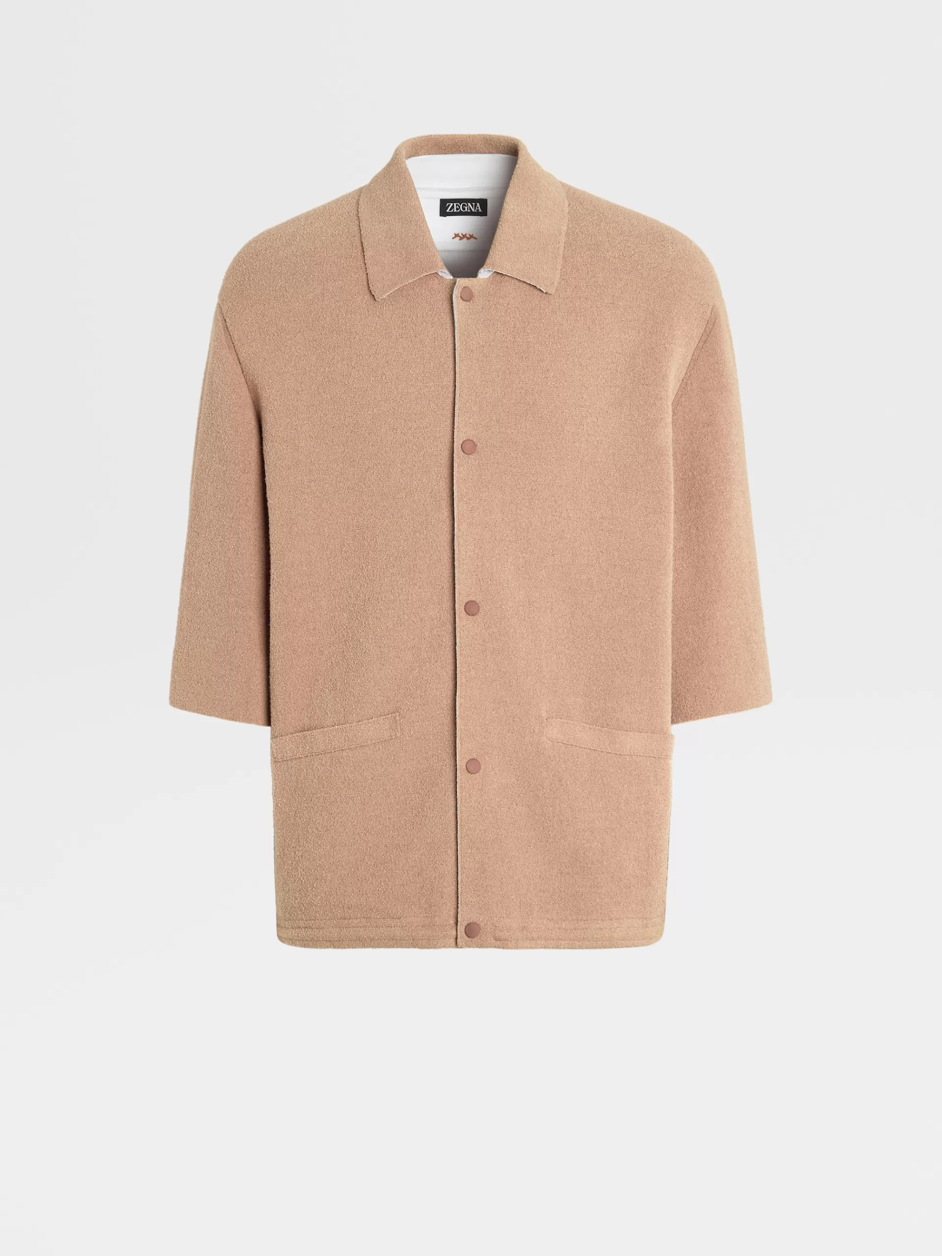 Cheap ZEGNA Polo Manches Courtes En Coton Pur Rose Poudre