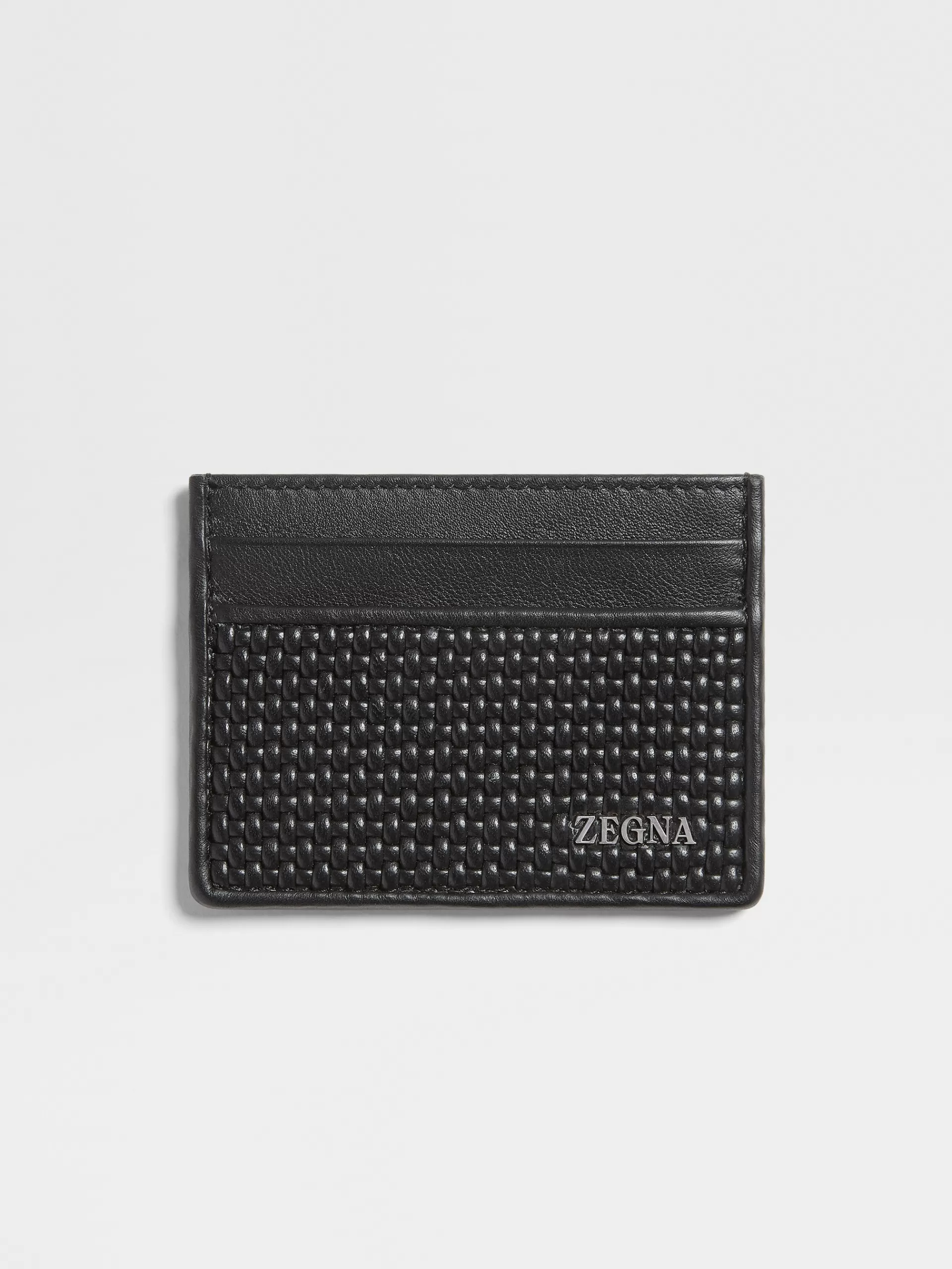 Best ZEGNA Porte-Cartes Simple Pelletessuta™ Noir