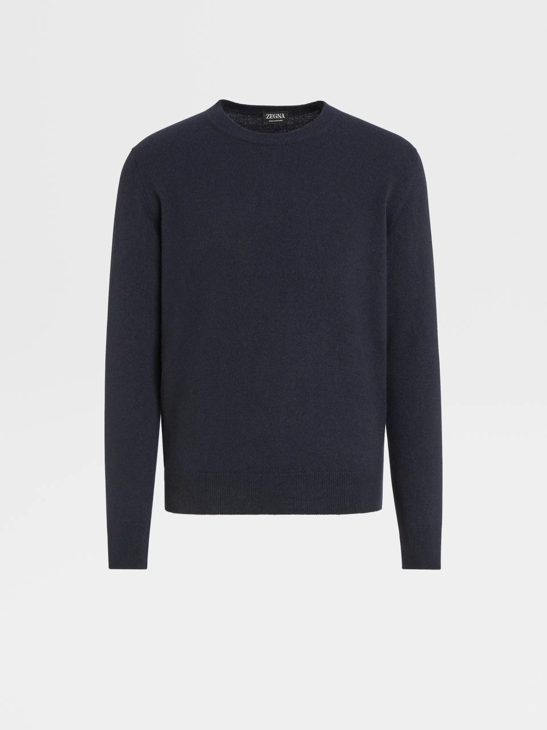 Outlet ZEGNA Pull A Col Ras Du Cou Oasi Cashmere Bleu Marine