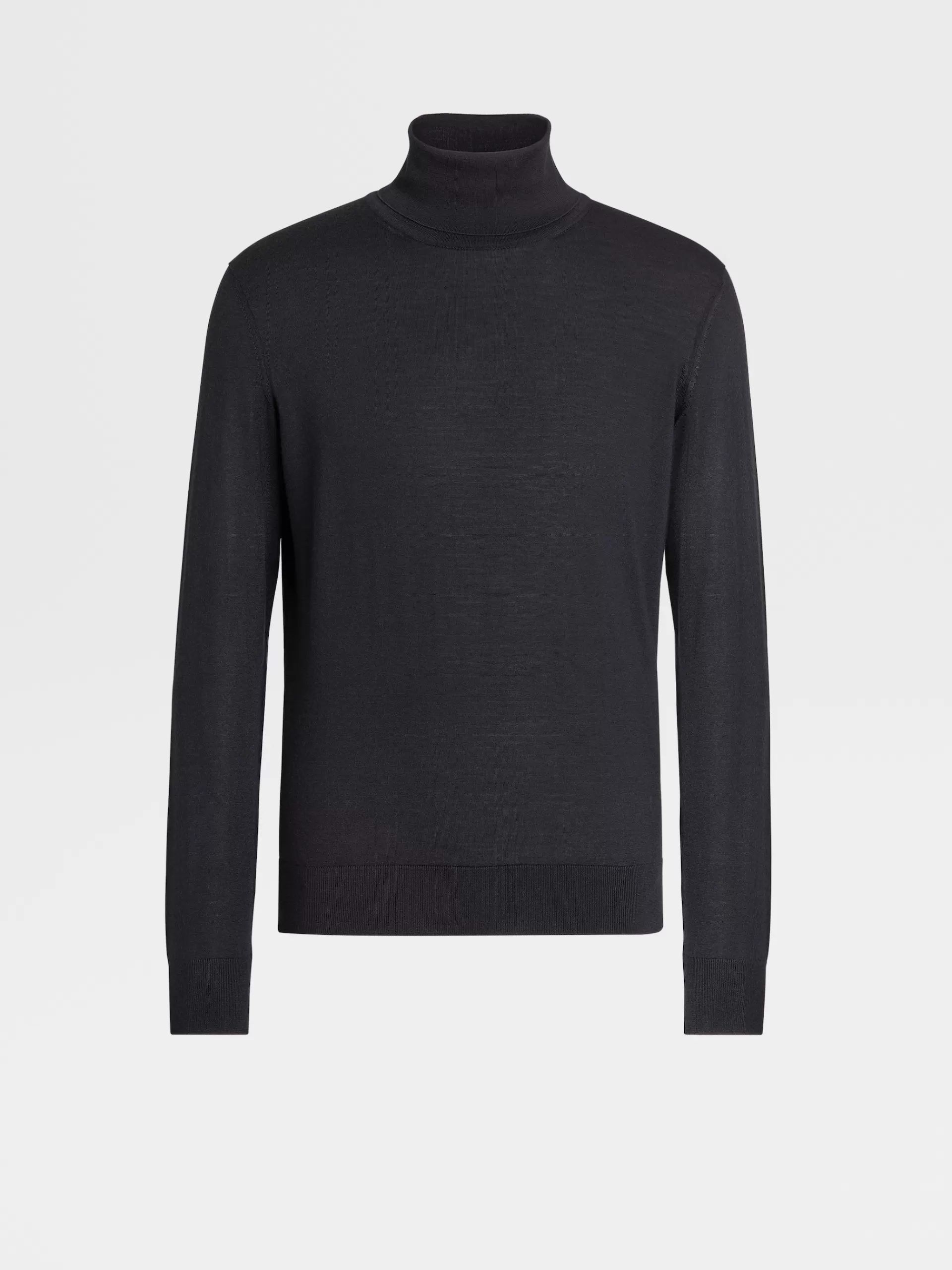 Sale ZEGNA Pull Col Roule Cashseta Light Bleu Marine