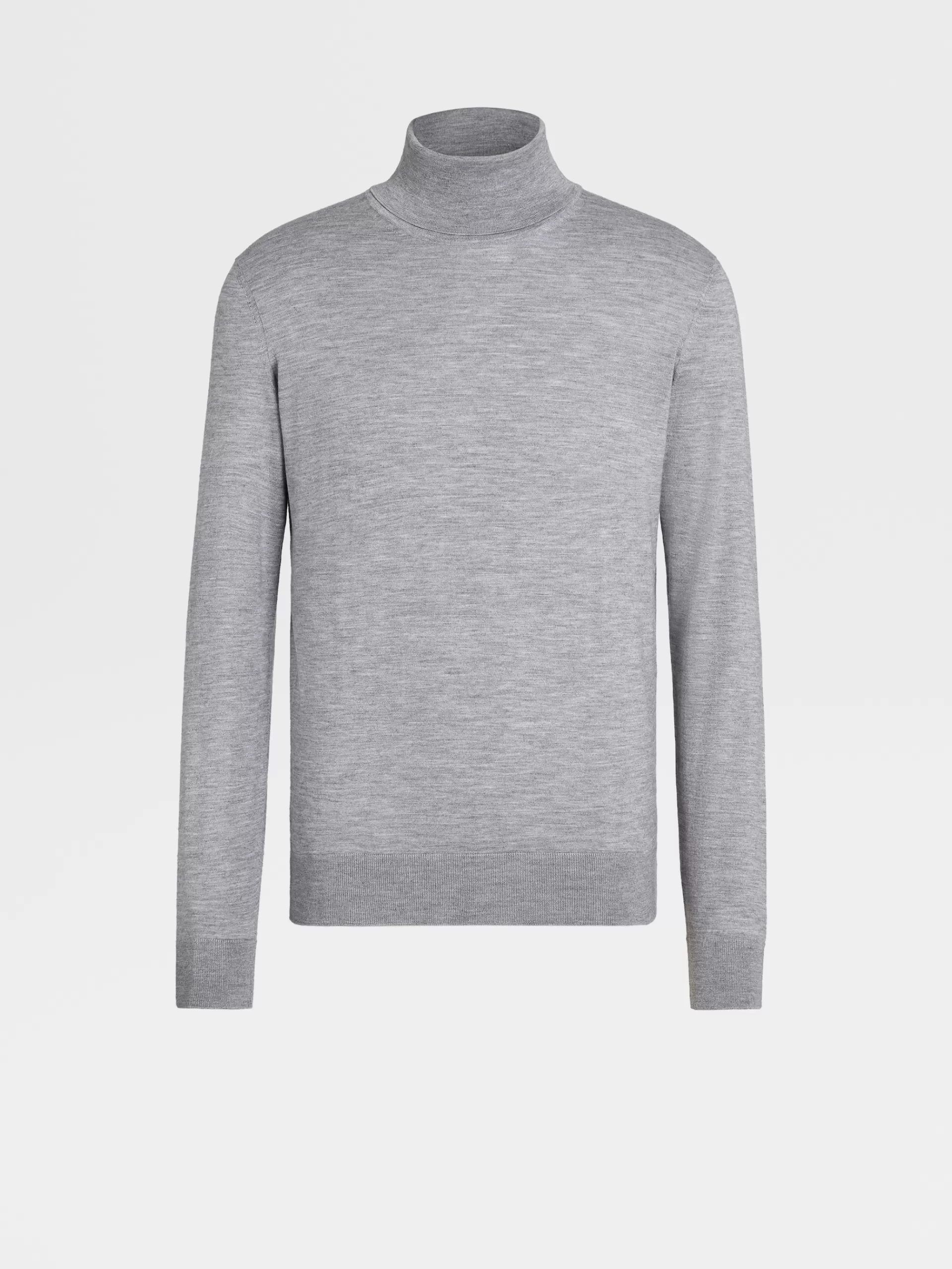 Sale ZEGNA Pull Col Roule Cashseta Light Gris Chine