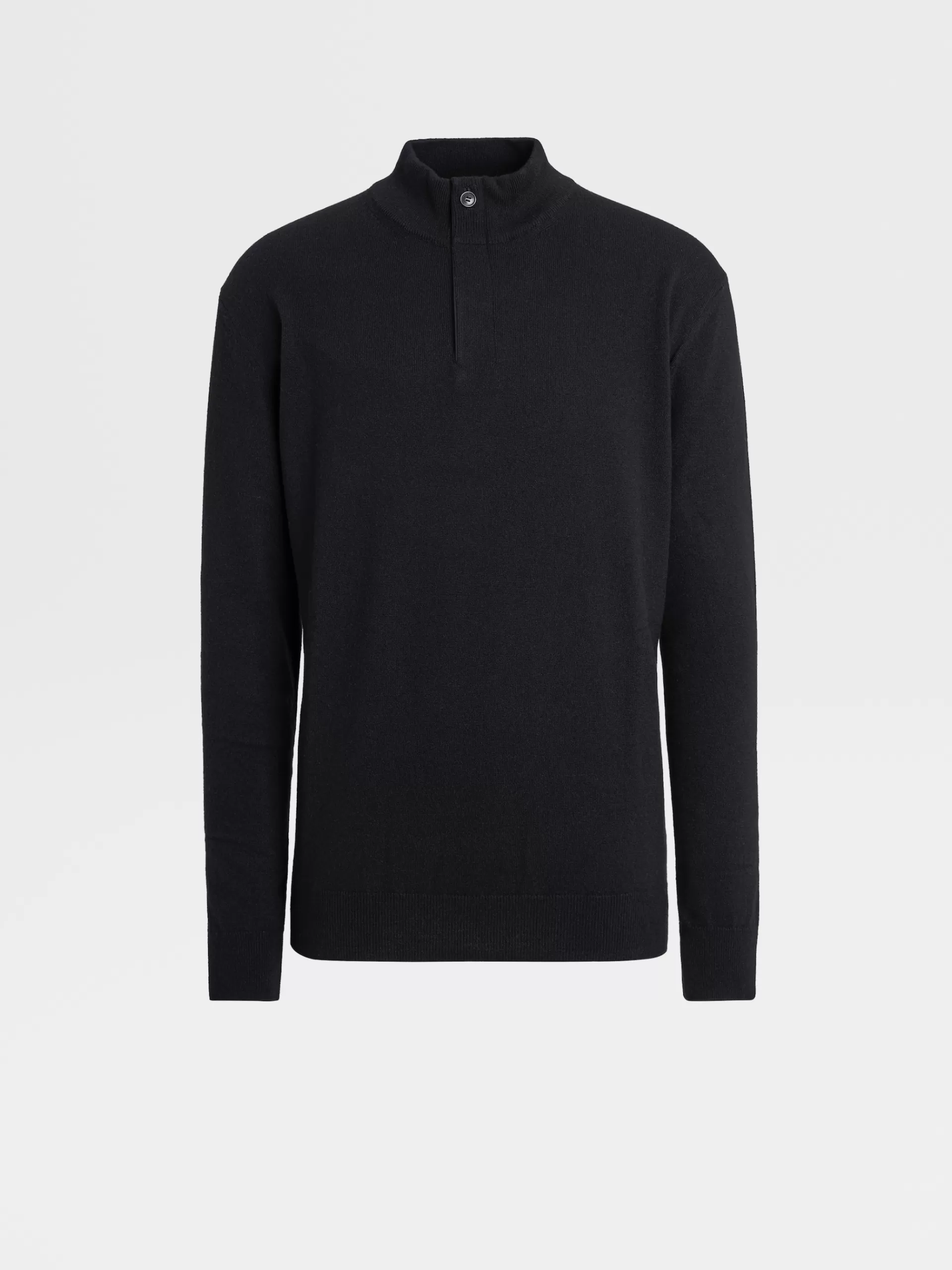 Store ZEGNA Pull Oasi Cashmere A Col Montant Zippe Noir