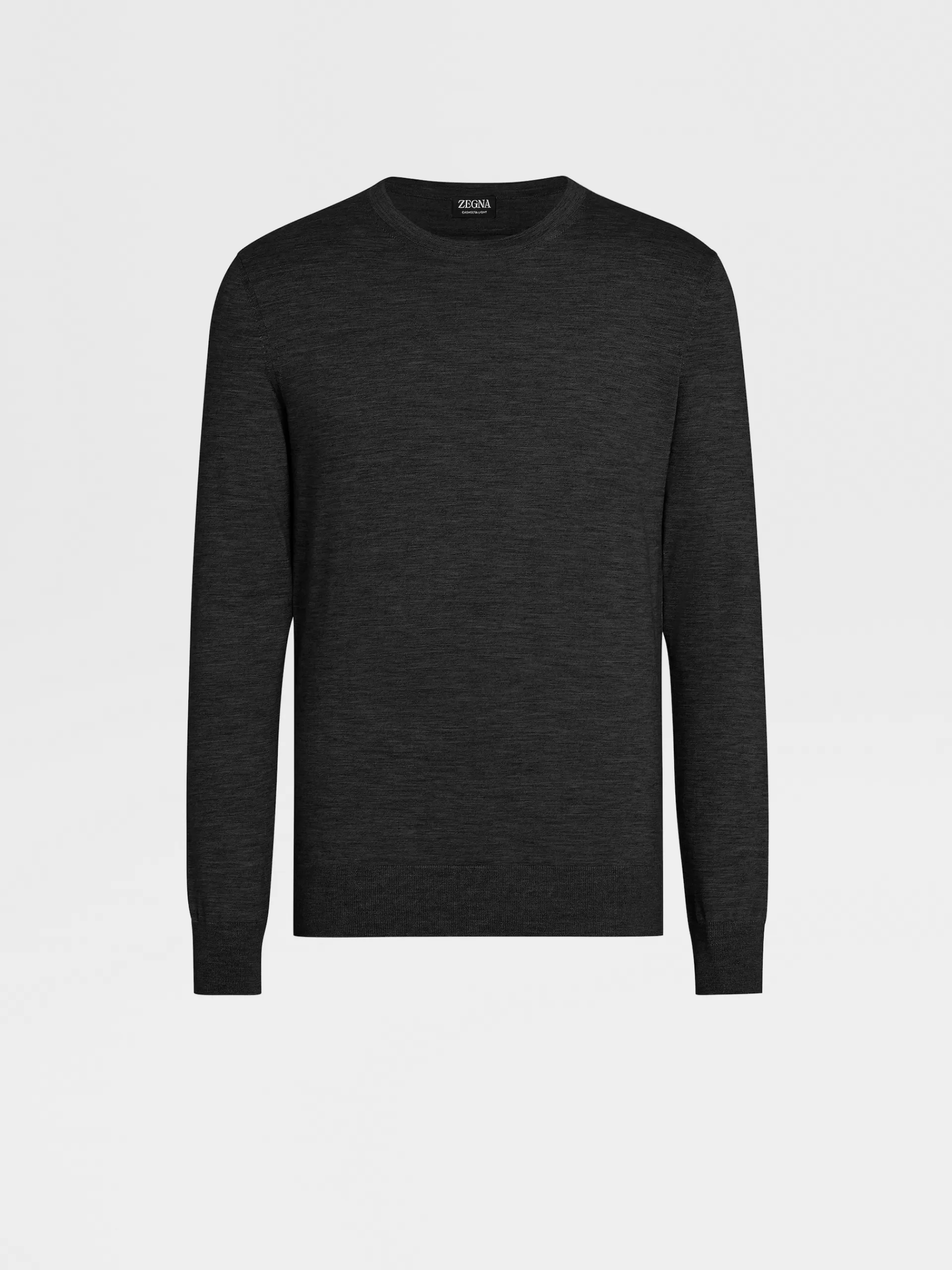 Store ZEGNA Pull Ras Du Cou Cashseta Light Noir