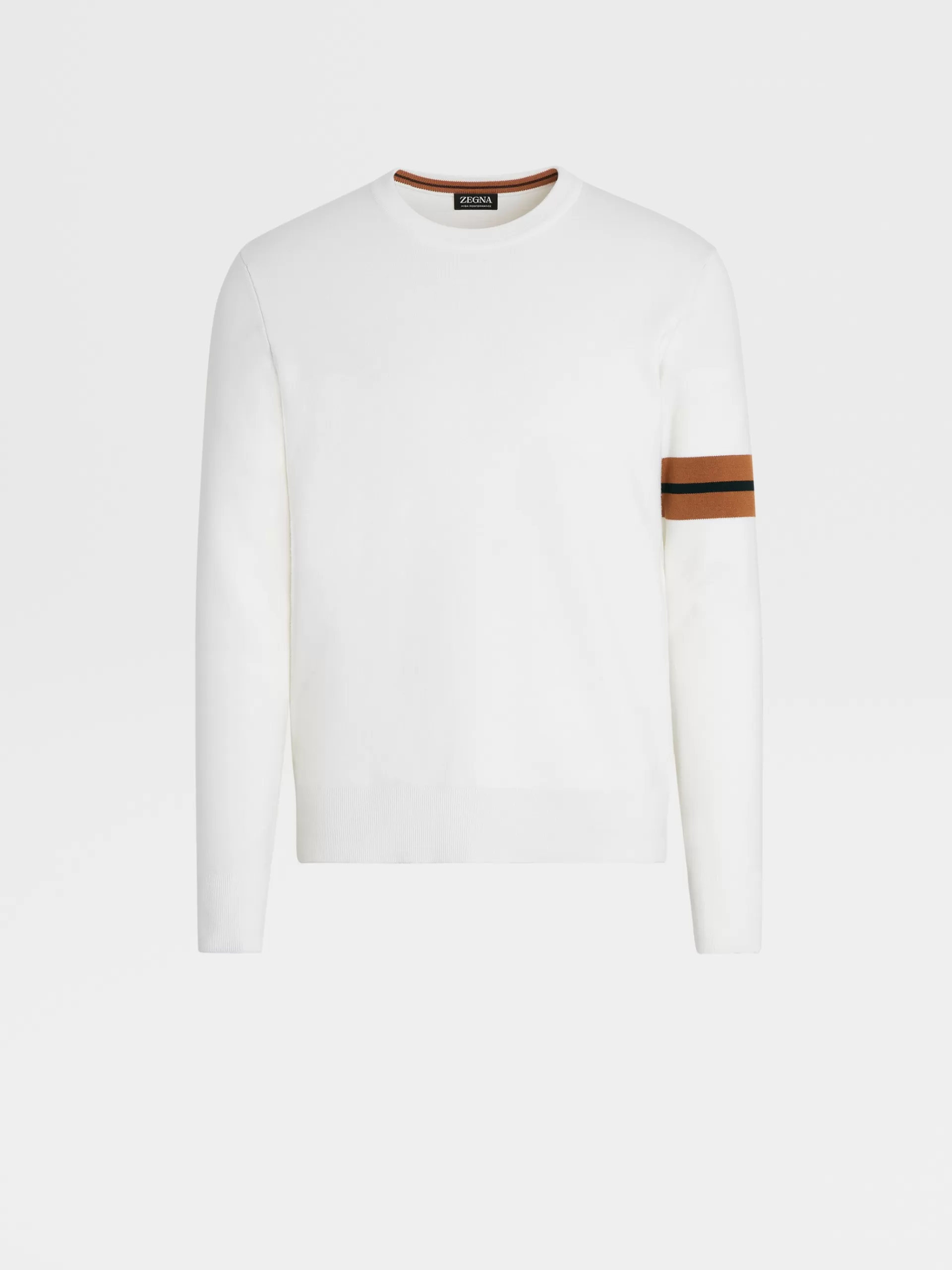 Cheap ZEGNA Pull Ras Du Cou En Laine High Performance™ Blanc