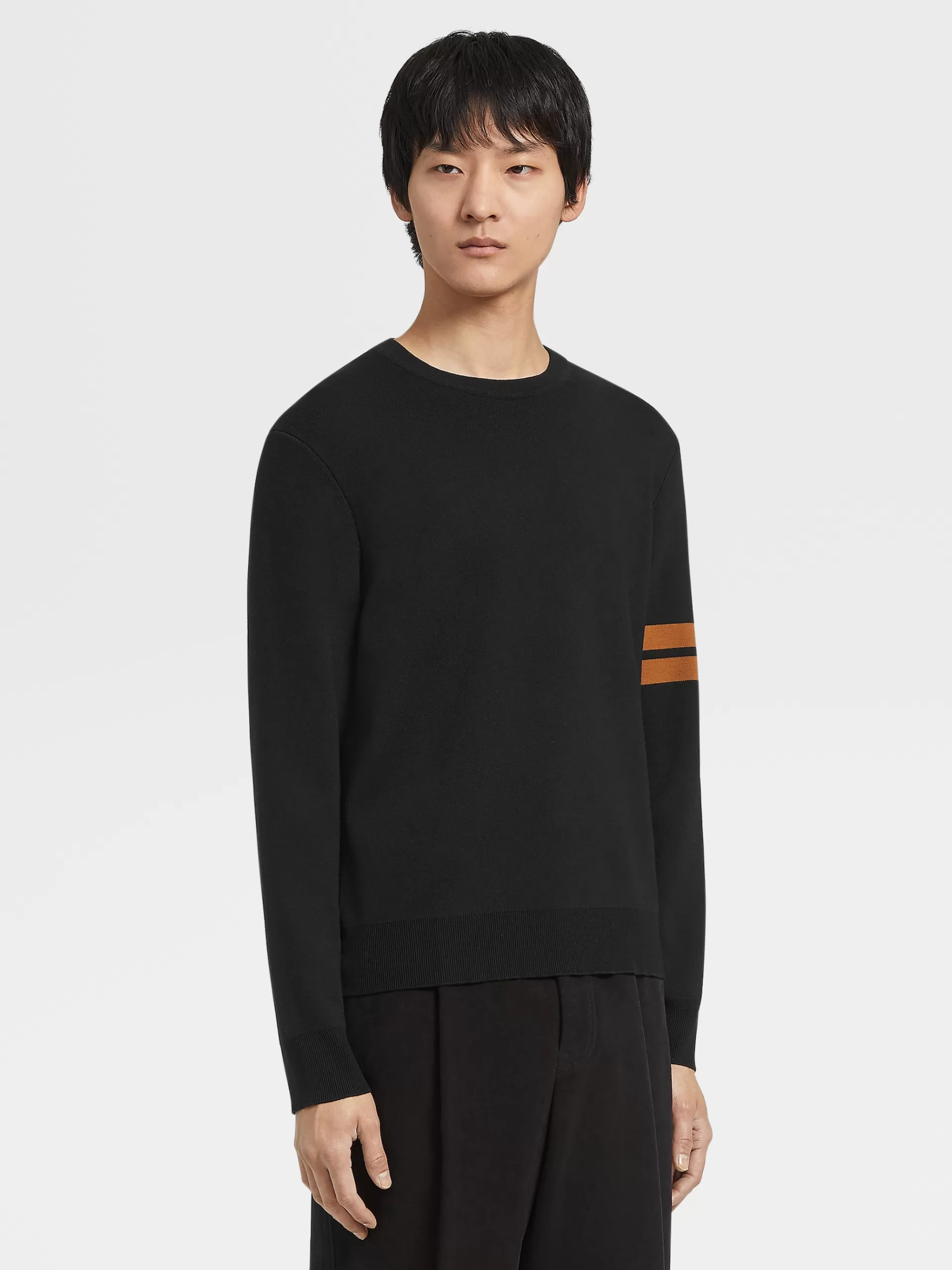 Cheap ZEGNA Pull Ras Du Cou En Laine High Performance™ Noir