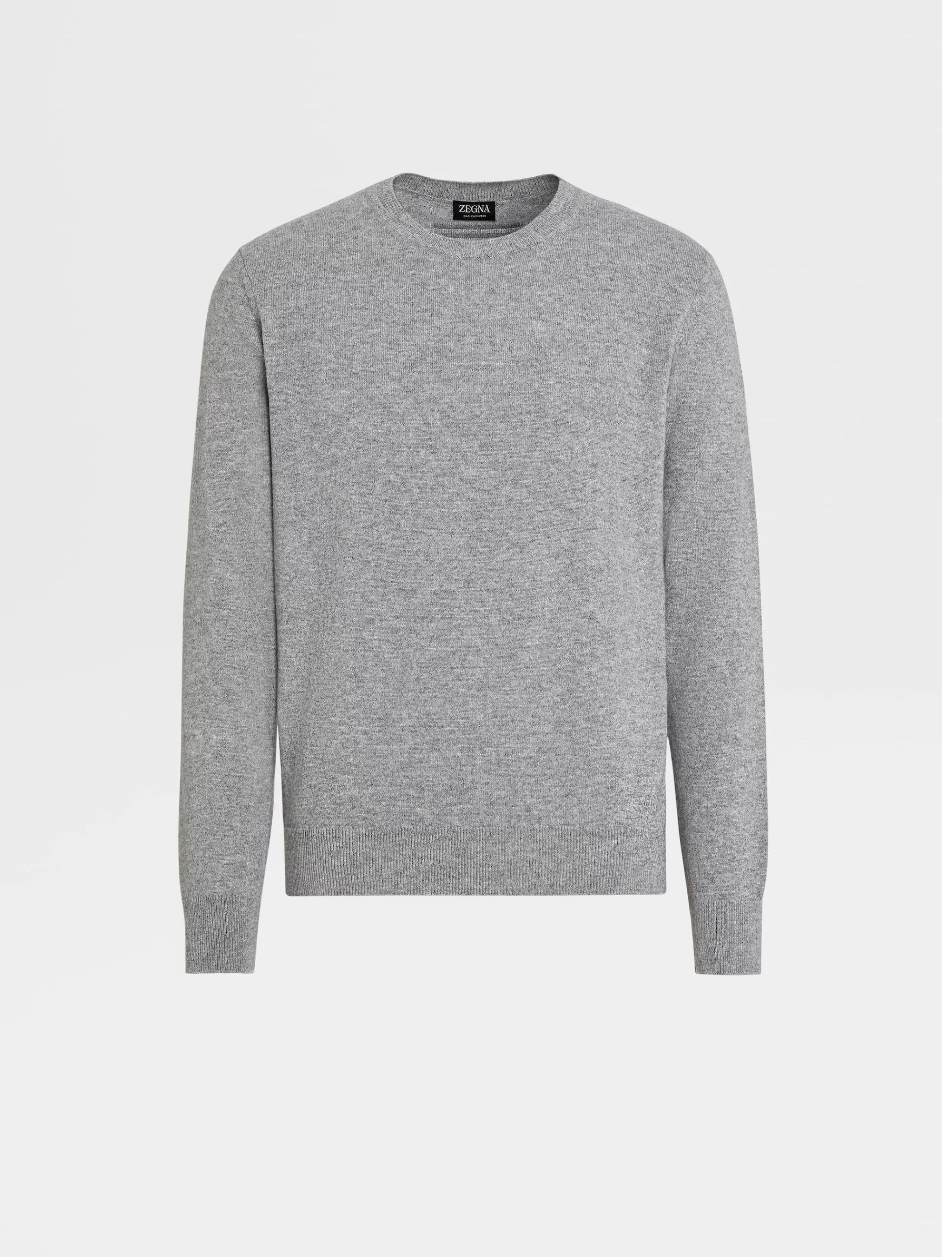 Discount ZEGNA Pull Ras Du Cou Oasi Cashmere Gris Chine