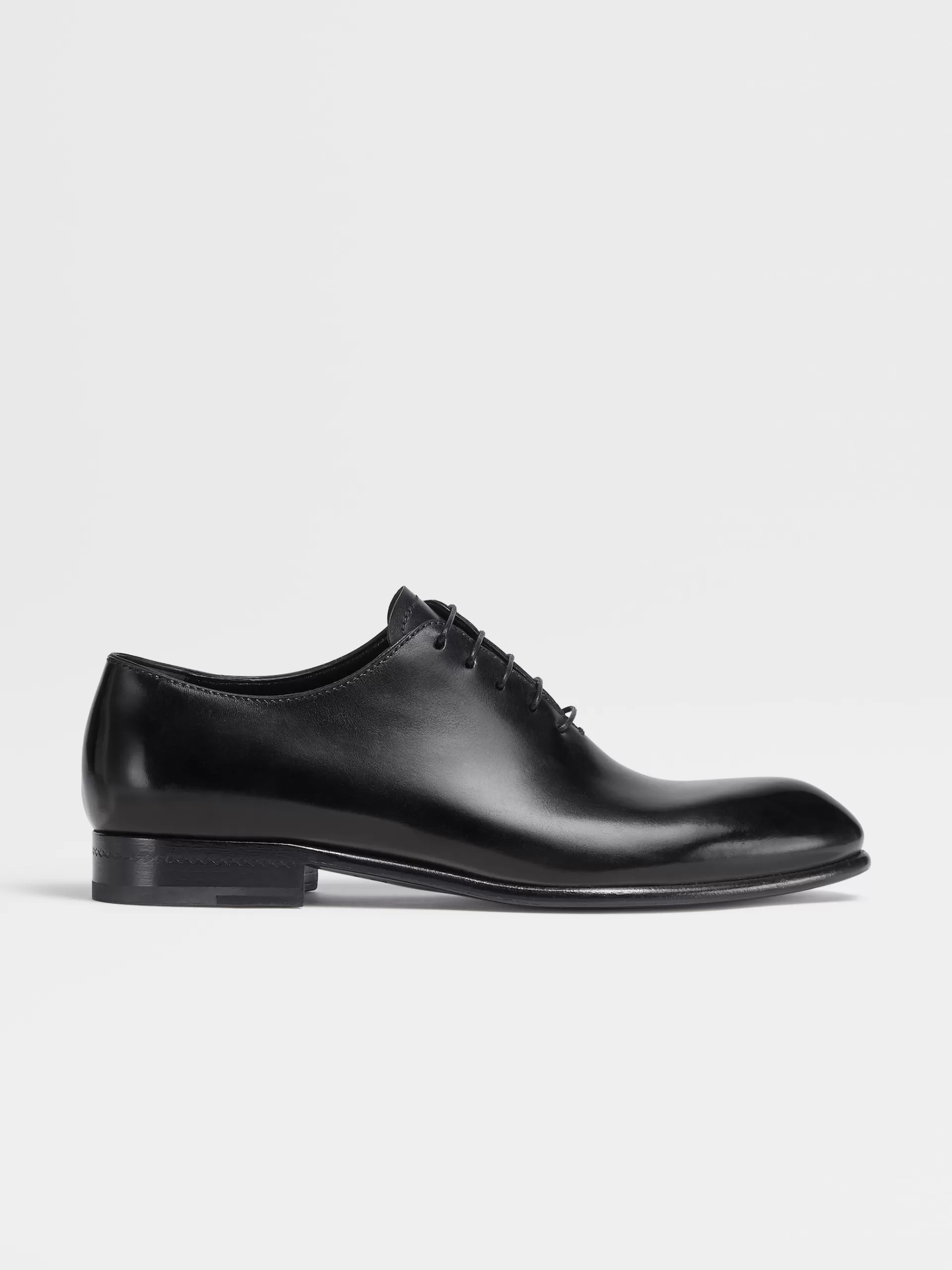 Store ZEGNA Richelieus Wholecut Vienna Evening En Cuir Ponce A La Mains Noir