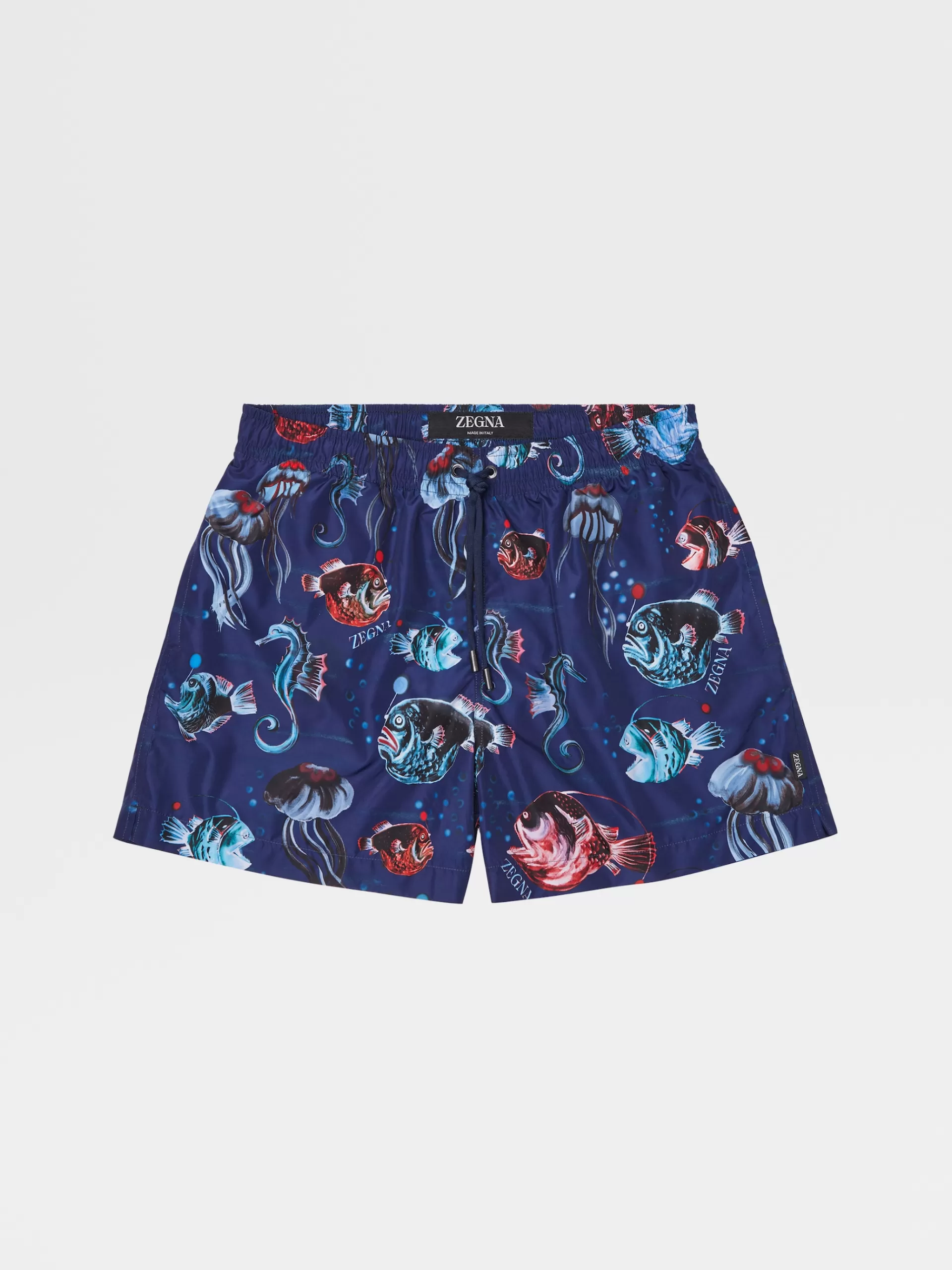 Cheap ZEGNA Short De Bain En Tissu Technique Bleu Marine