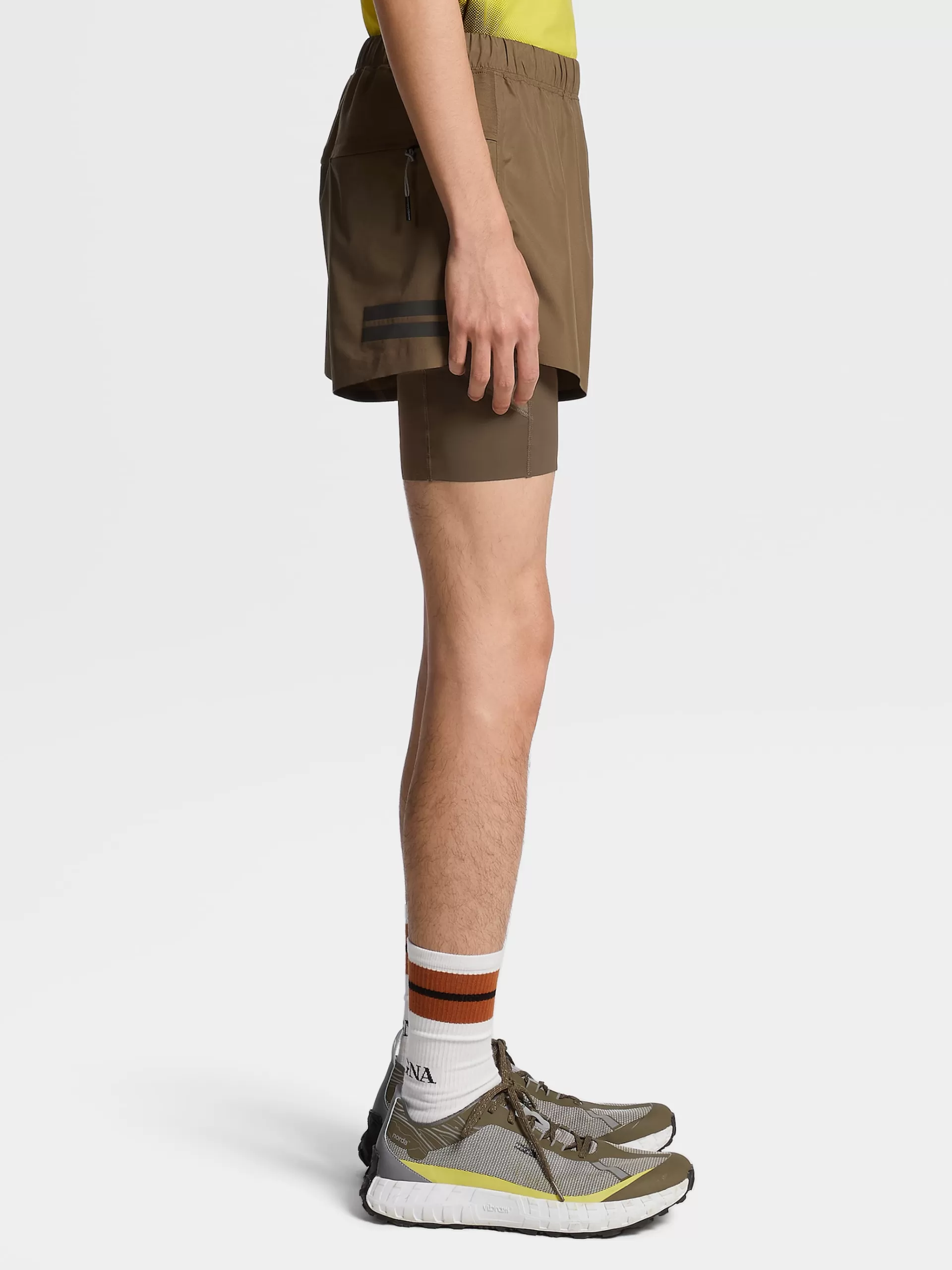 Best ZEGNA Short De Running En Tissu Technique #Usetheexisting™ Marron Clair