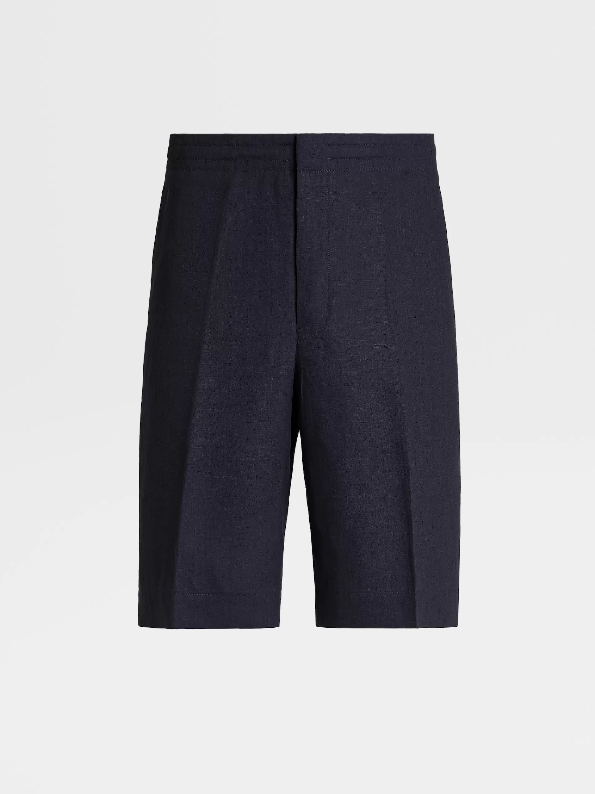 Flash Sale ZEGNA Short En Lin Pur Bleu Marine