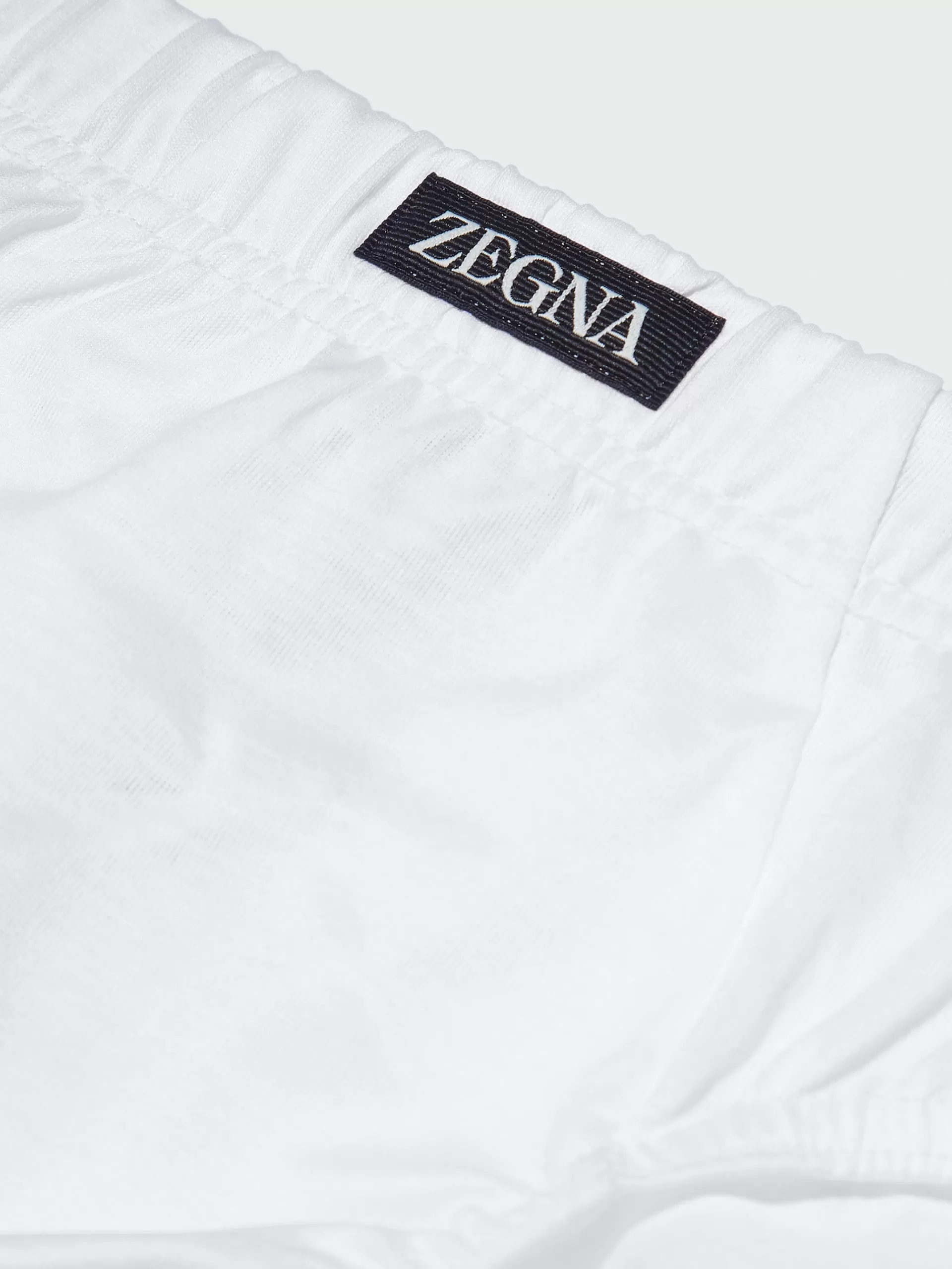 Online ZEGNA Slip En Coton Blanc