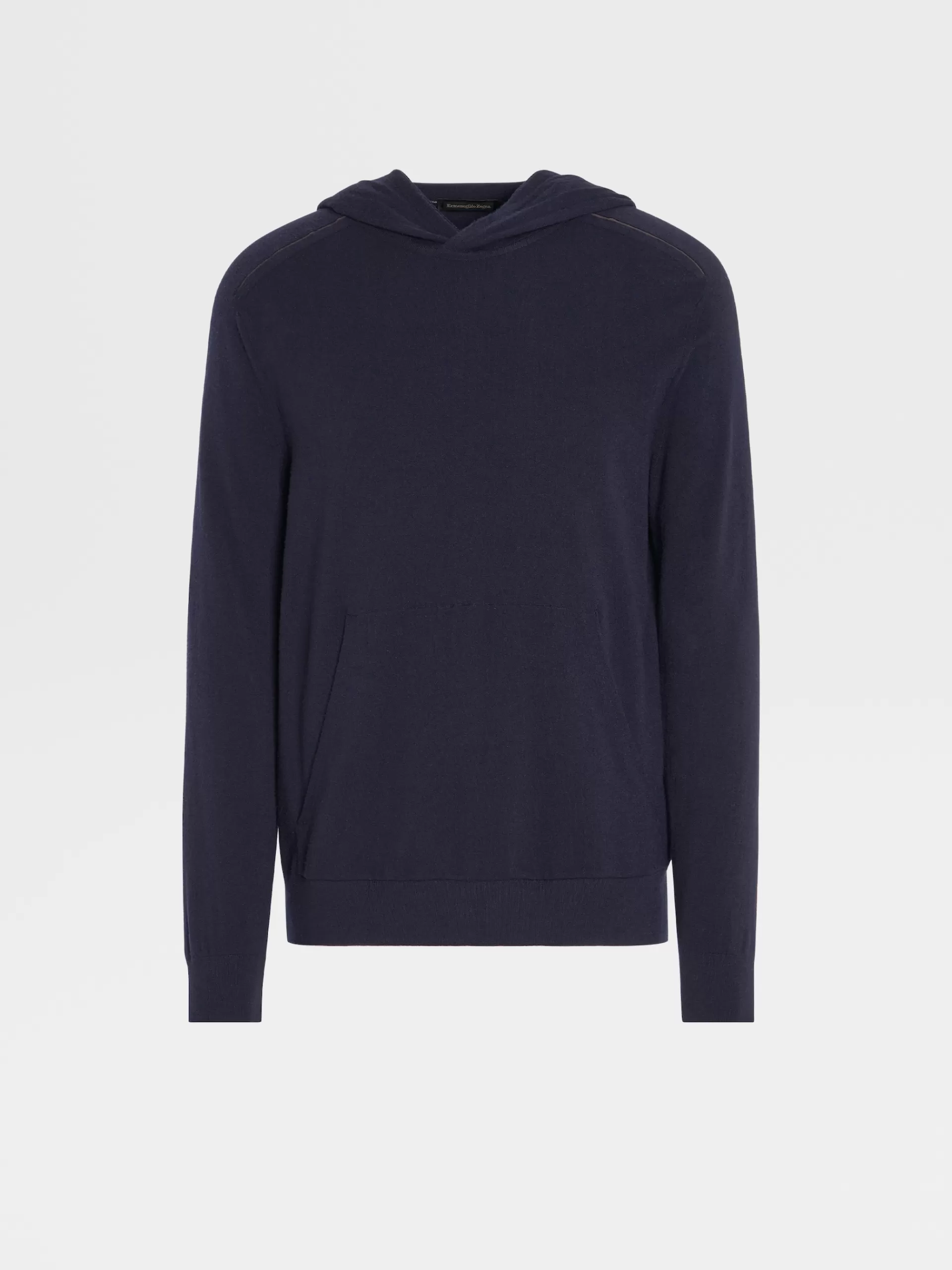 Best ZEGNA Sweat-Shirt A Capuche En Laine 12Milmil12 Bleu Marine