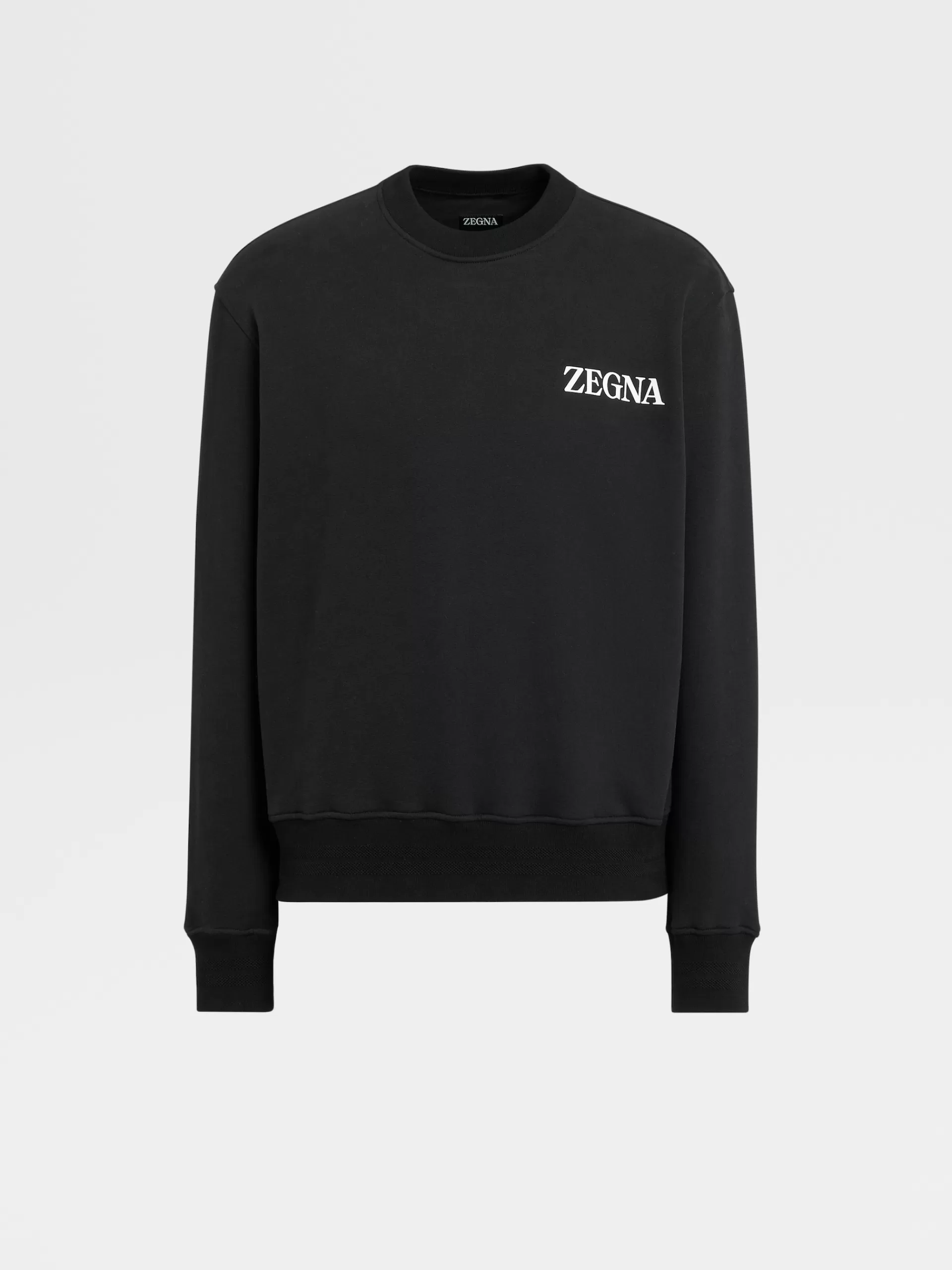 Hot ZEGNA Sweat-Shirt Ras Du Cou En Coton #Usetheexisting™ Noir