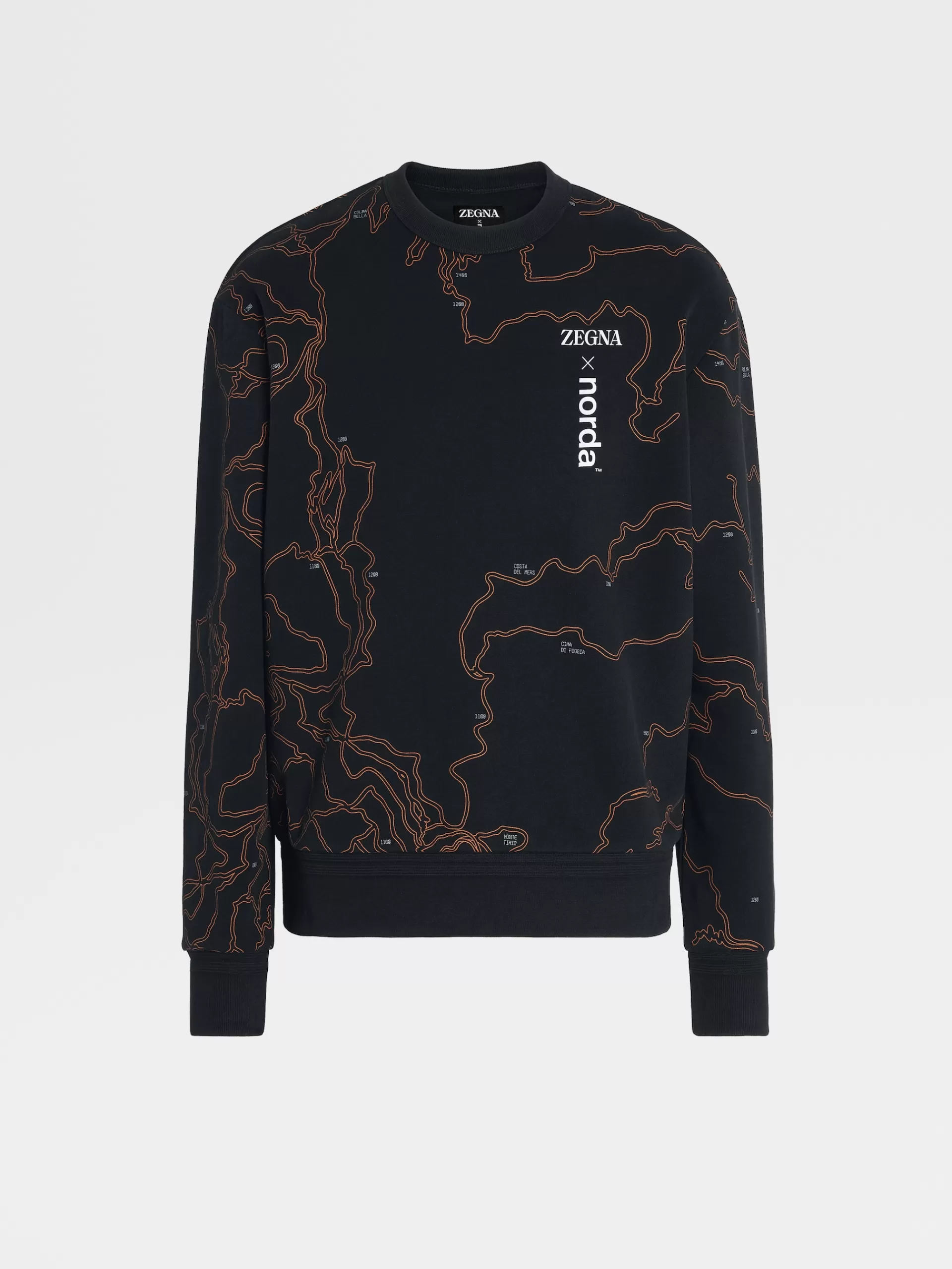 Flash Sale ZEGNA Sweat-Shirt Ras Du Cou En Coton #Usetheexisting™ X Norda™ Noir