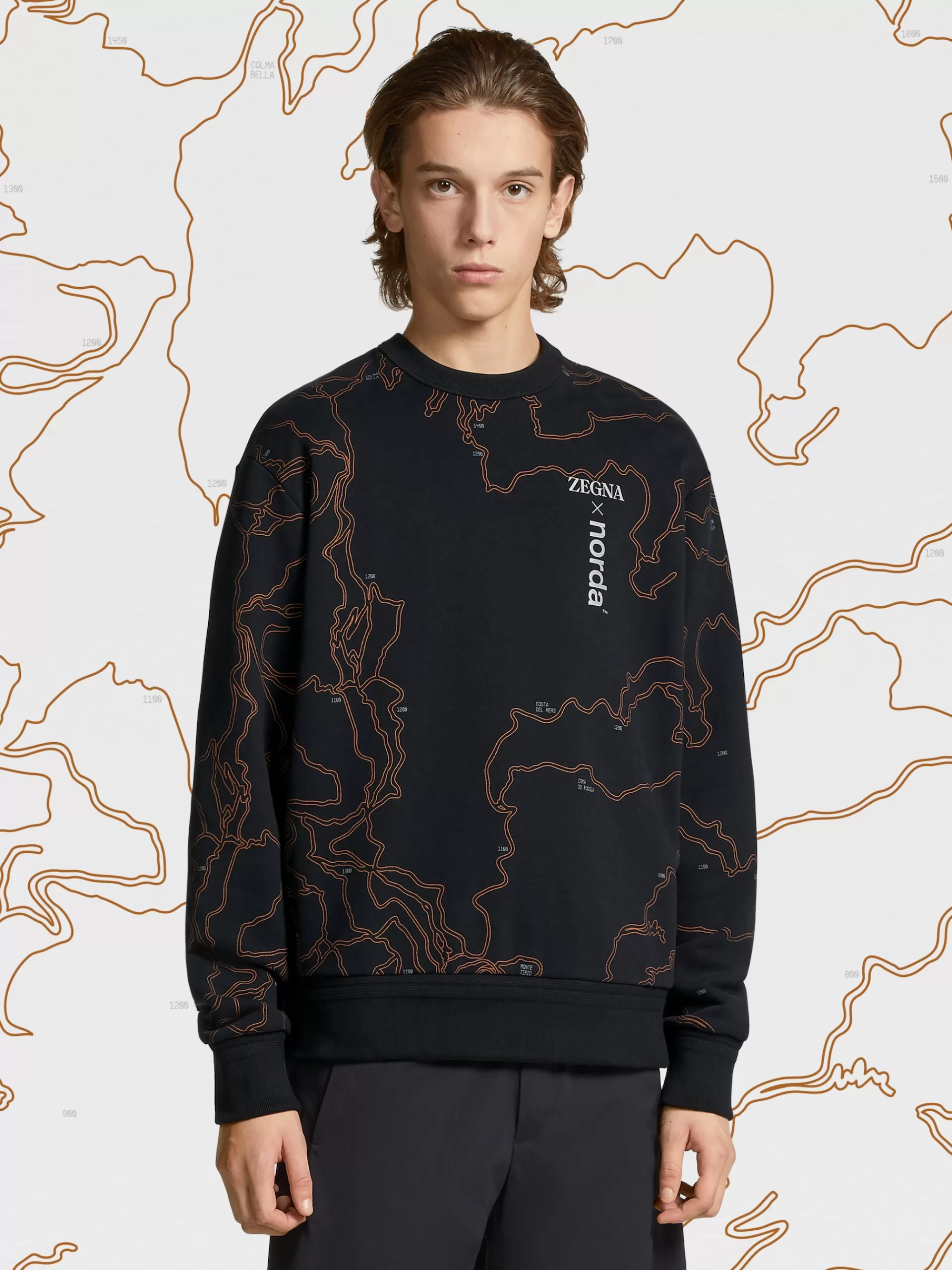 Flash Sale ZEGNA Sweat-Shirt Ras Du Cou En Coton #Usetheexisting™ X Norda™ Noir