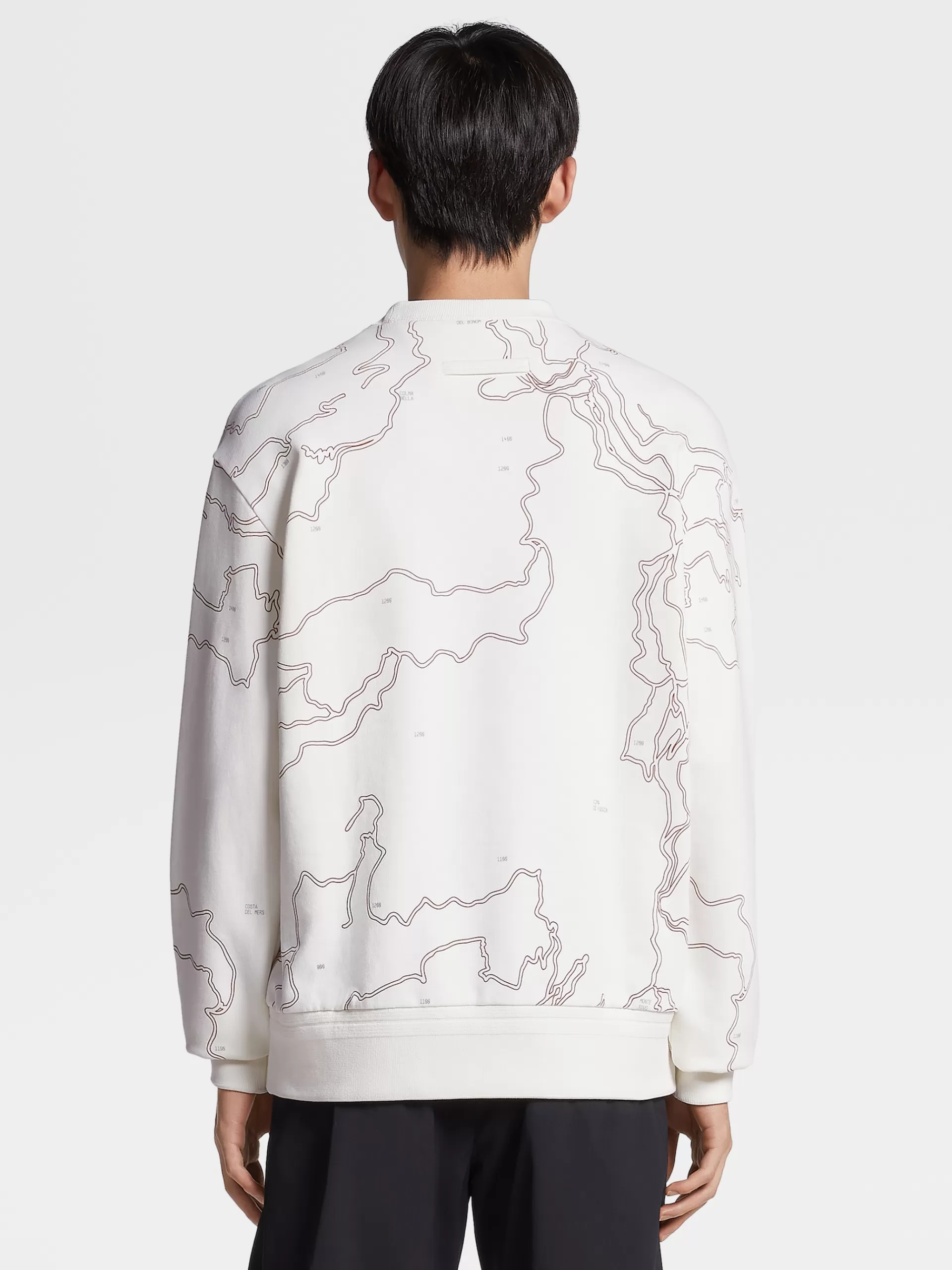 Discount ZEGNA Sweat-Shirt Ras Du Cou En Coton #Usetheexisting™ X Norda™ Blanc
