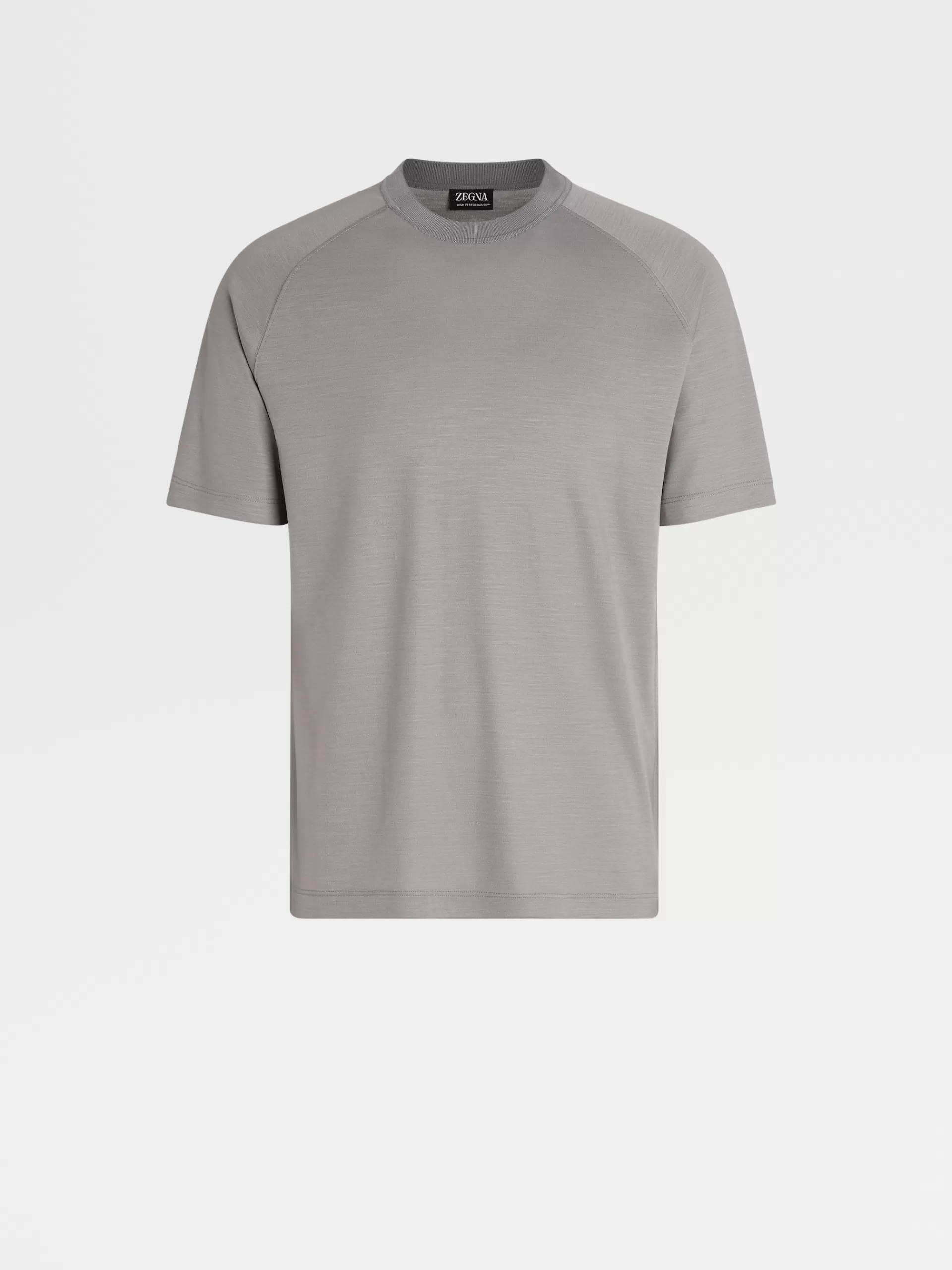 Hot ZEGNA T-Shirt En Jersey De Laine High Performance™ Gris