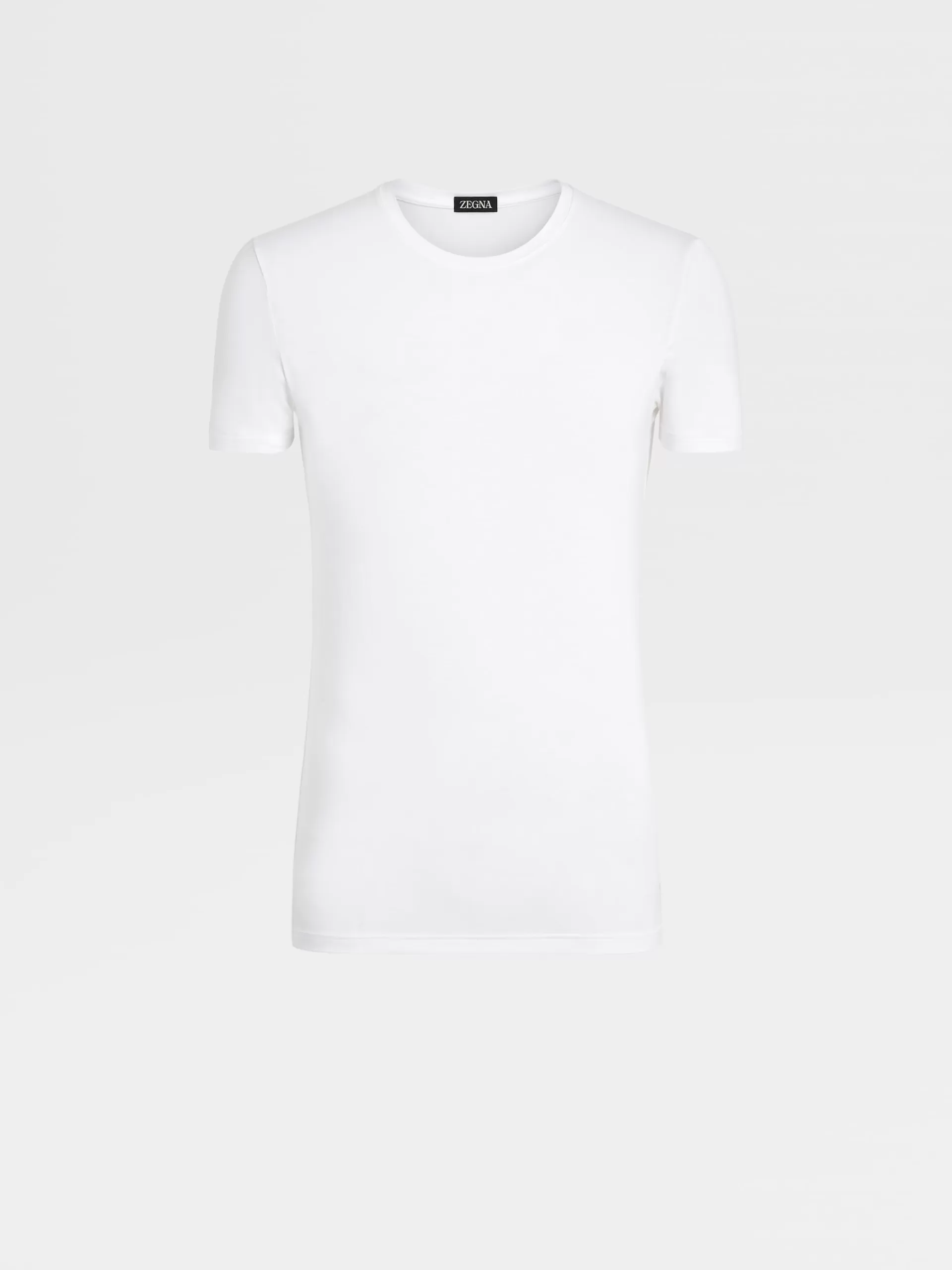 Fashion ZEGNA T-Shirt En Modal Extensible Blanc