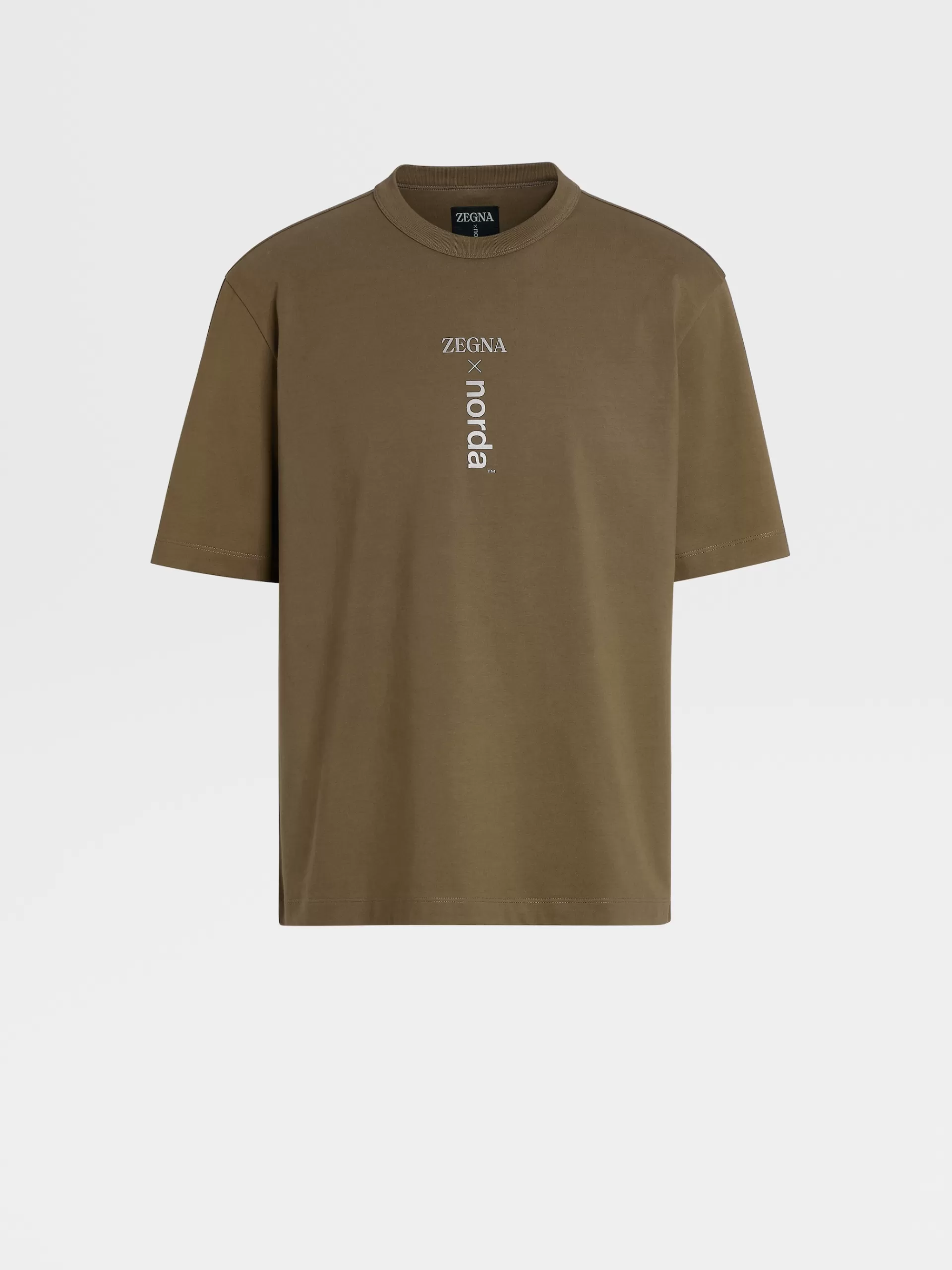 Cheap ZEGNA T-Shirt Manches Courtes A Motif En Coton #Usetheexisting™ X Norda™ Vert Olive