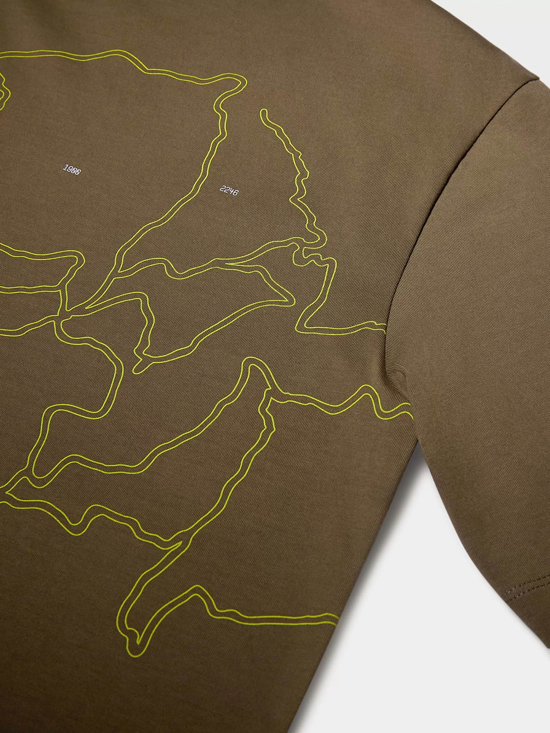 Cheap ZEGNA T-Shirt Manches Courtes A Motif En Coton #Usetheexisting™ X Norda™ Vert Olive