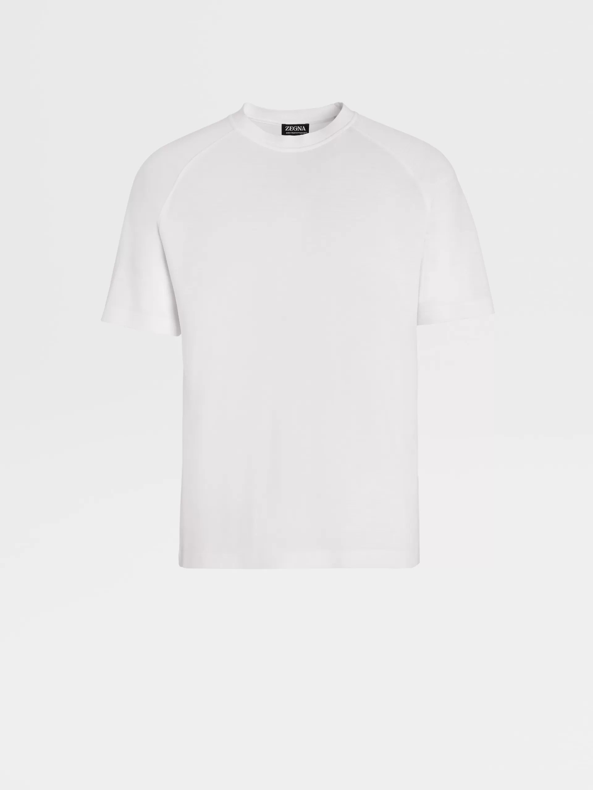 Cheap ZEGNA T-Shirt Manches Courtes En Laine High Performance™ Blanc