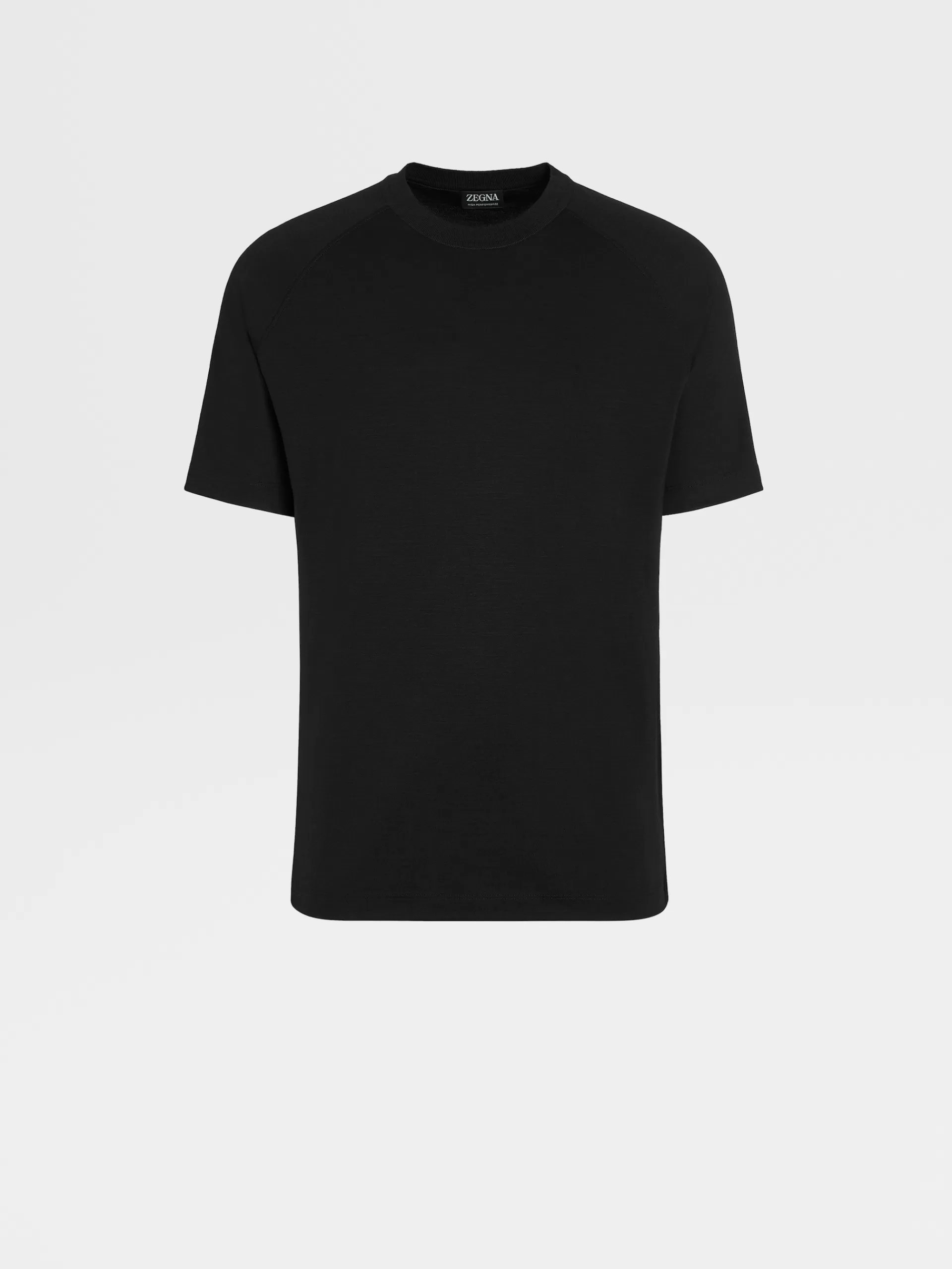 Sale ZEGNA T-Shirt Manches Courtes En Laine High Performance™ Noir