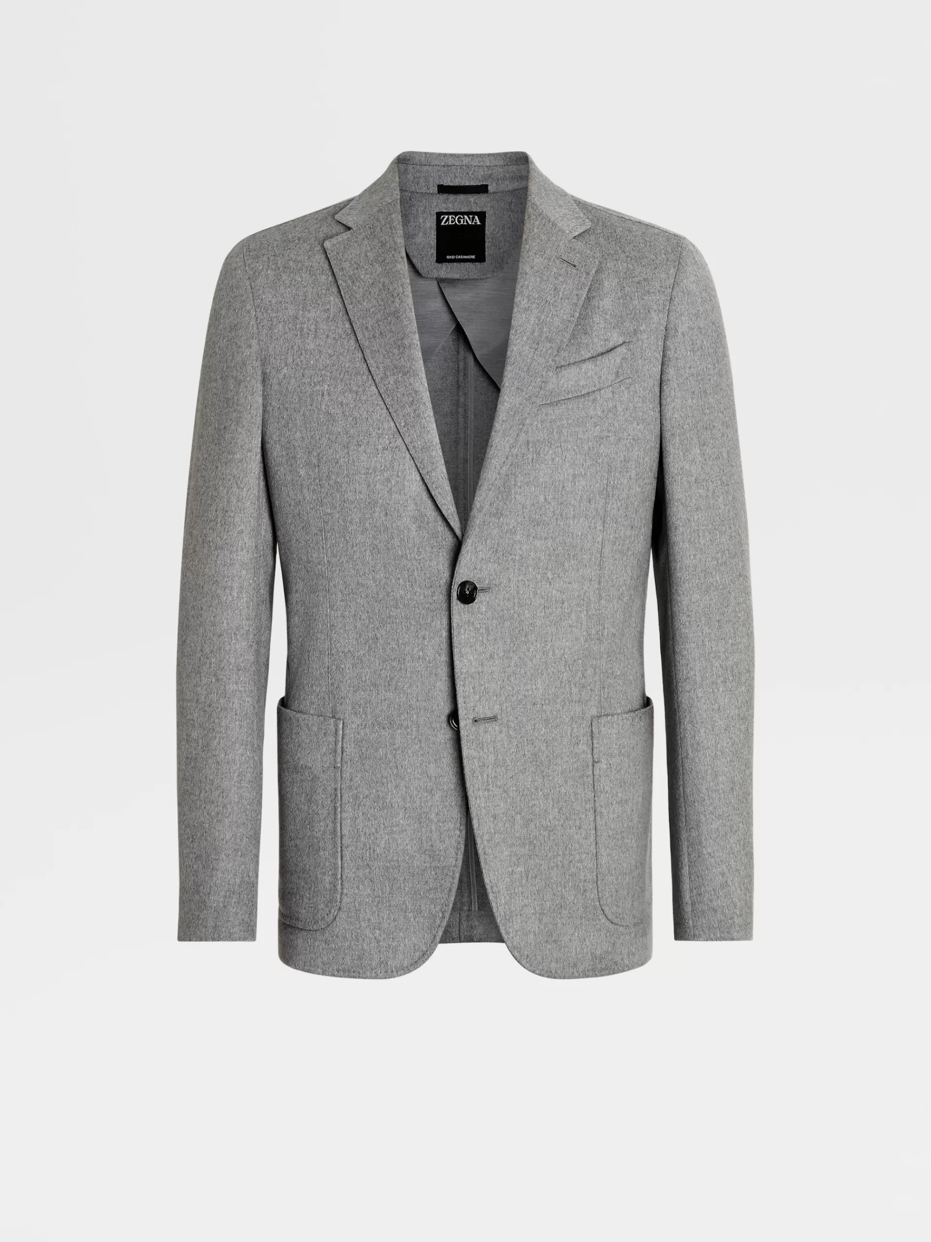 Online ZEGNA Veste Chemise En Oasi Cashmere Gris Chine