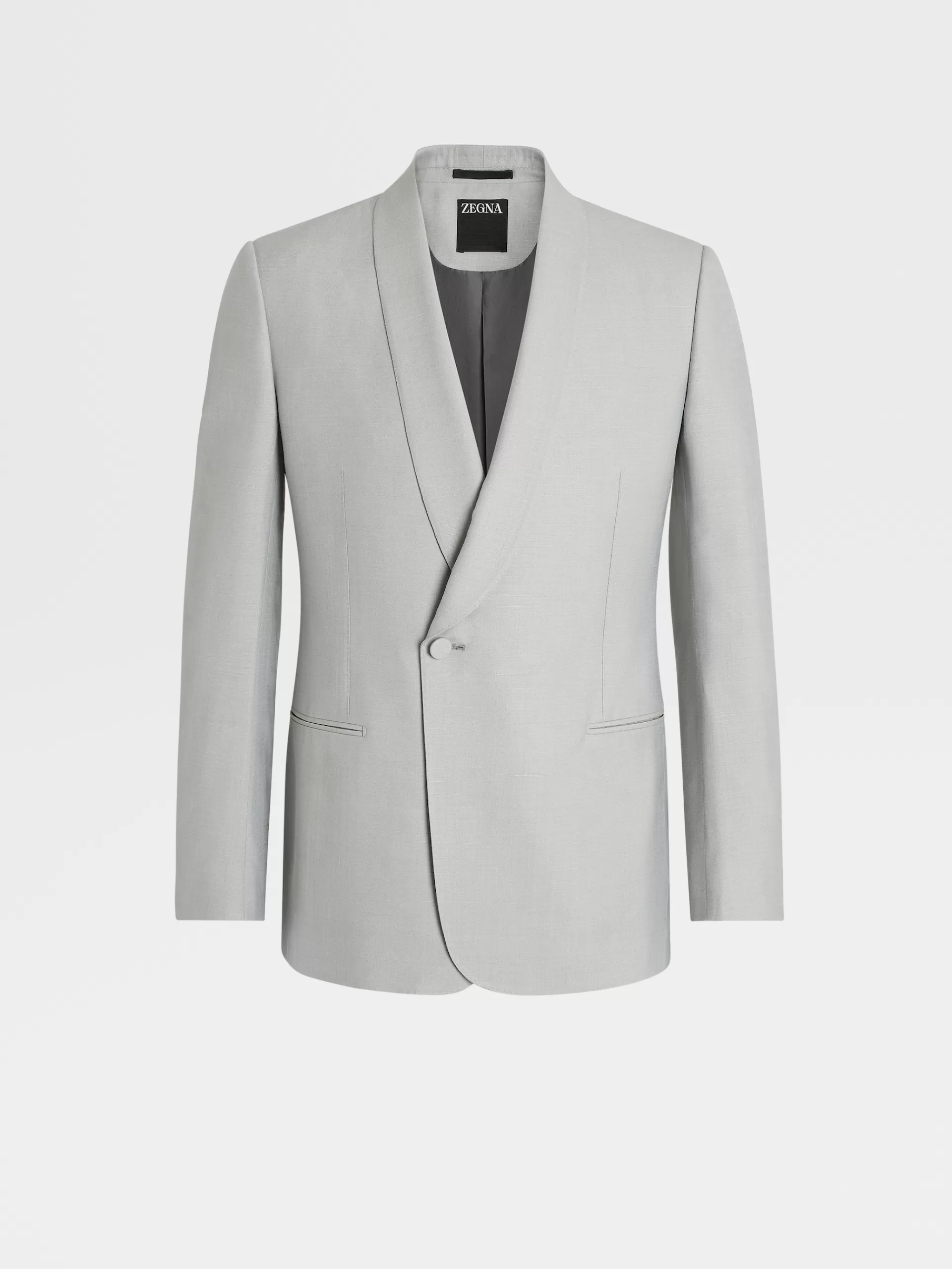 Fashion ZEGNA Veste De Soiree En Soie Et Laine Bleu Clair