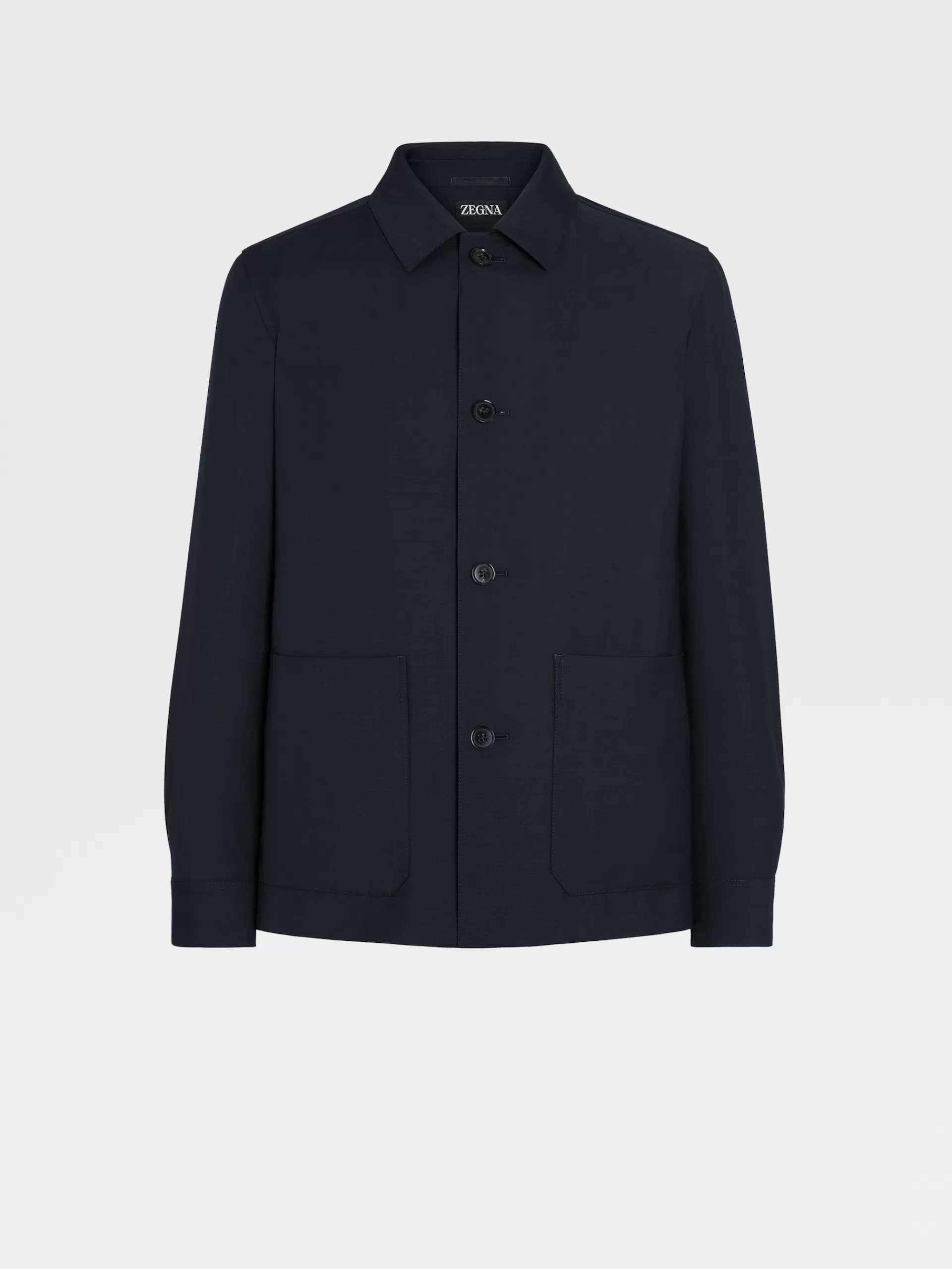 Best Sale ZEGNA Veste Workwear En Laine Et Mohair Bleu Marine